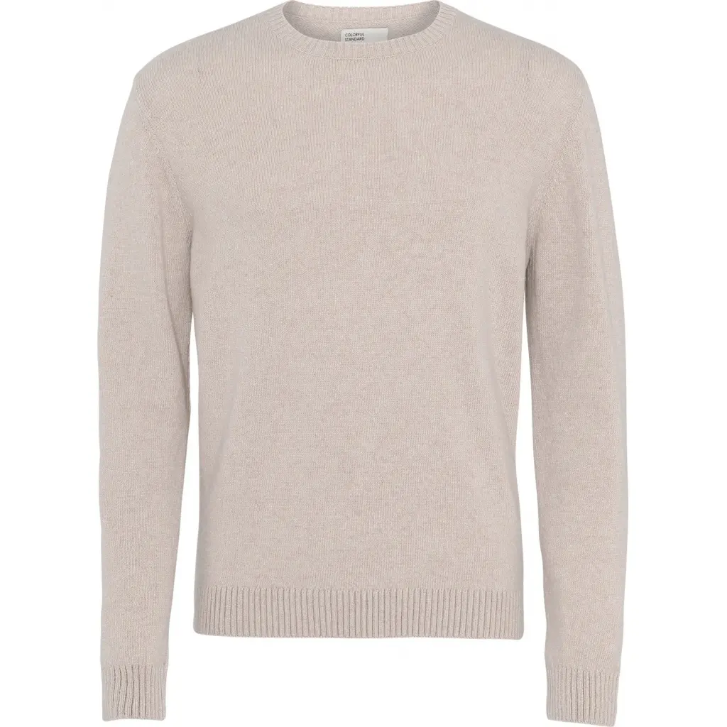 Wollen trui met ronde hals Colorful Standard Classic Merino ivory white