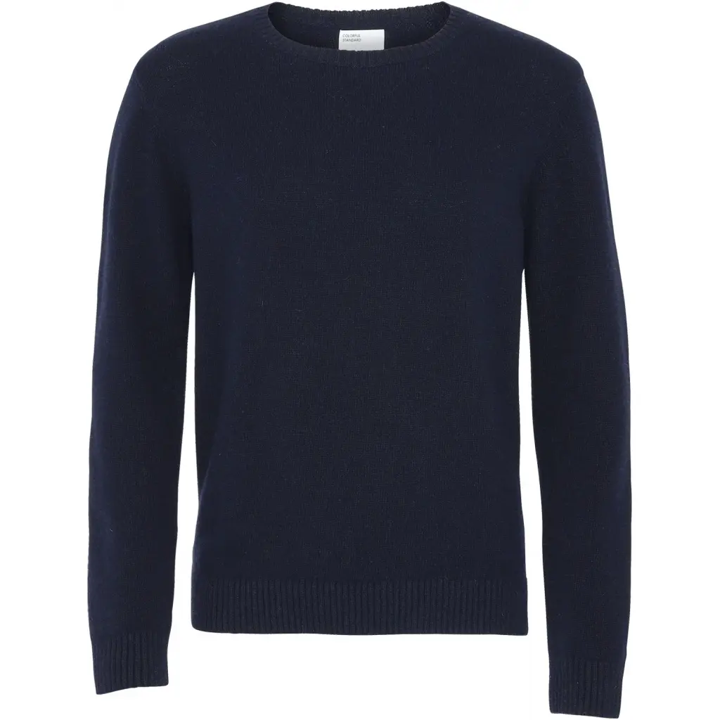 Maglione girocollo in lana Colorful Standard Classic Merino navy blue