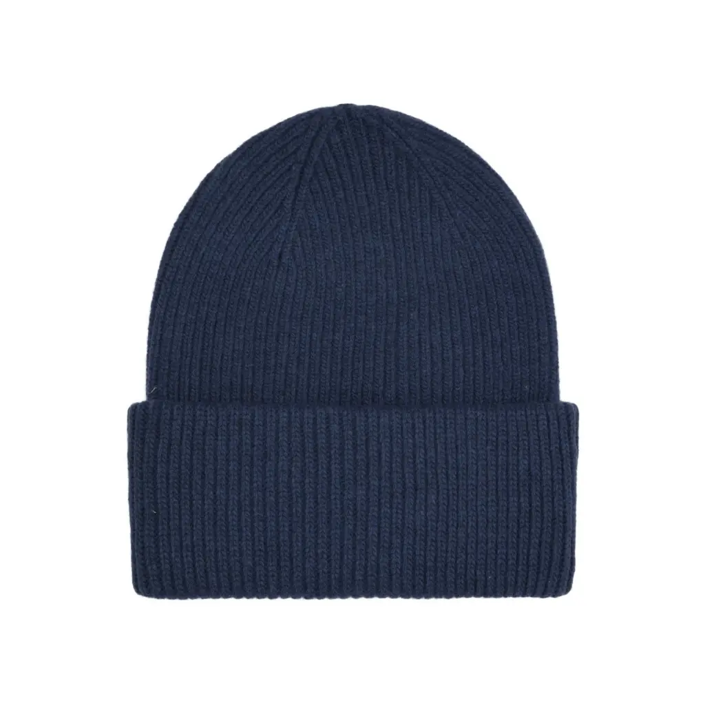 Colorful Standard Unisex Blue Woolen Hat Merino Navy
