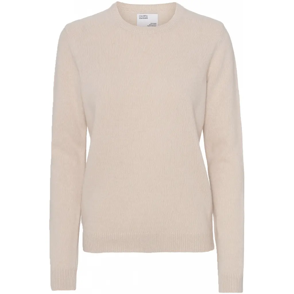 Maglione girocollo in lana da donna Colorful Standard Classic Merino ivory white