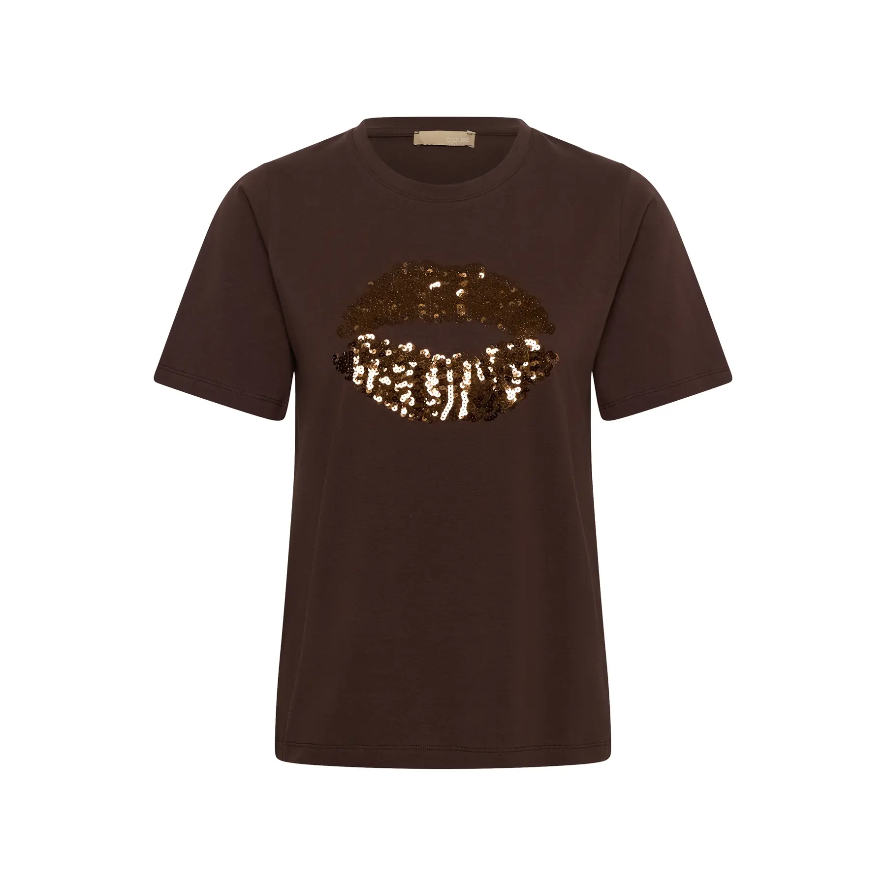 T-shirt paillettes donna CULTURE CUBREE GITH