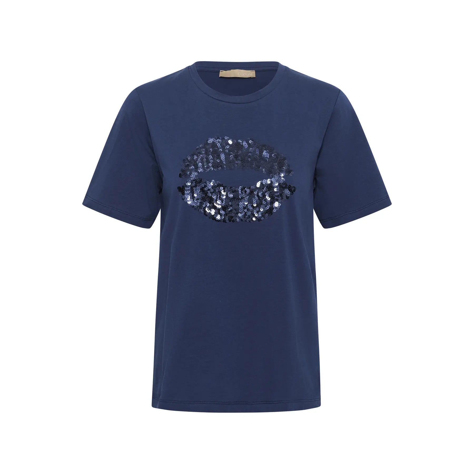 T-shirt paillettes donna CULTURE CUBREE GITH