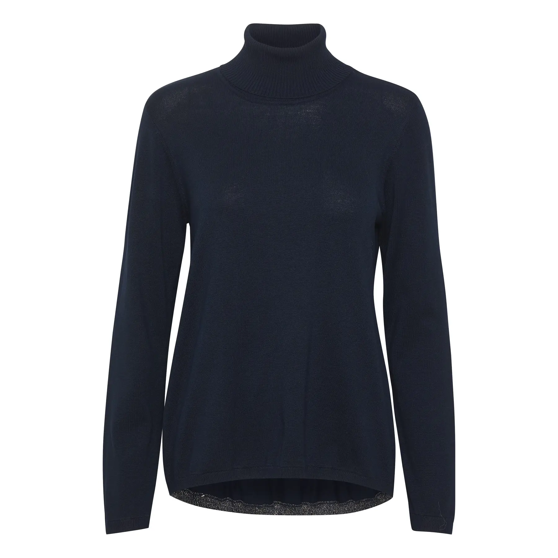 Culture Women's Blue Turtleneck Sweater Annemarie Loose