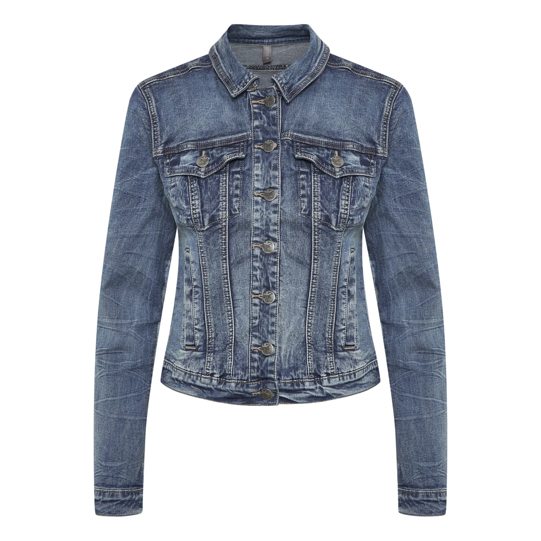Culture Women's Blue Denim Jacket Alis