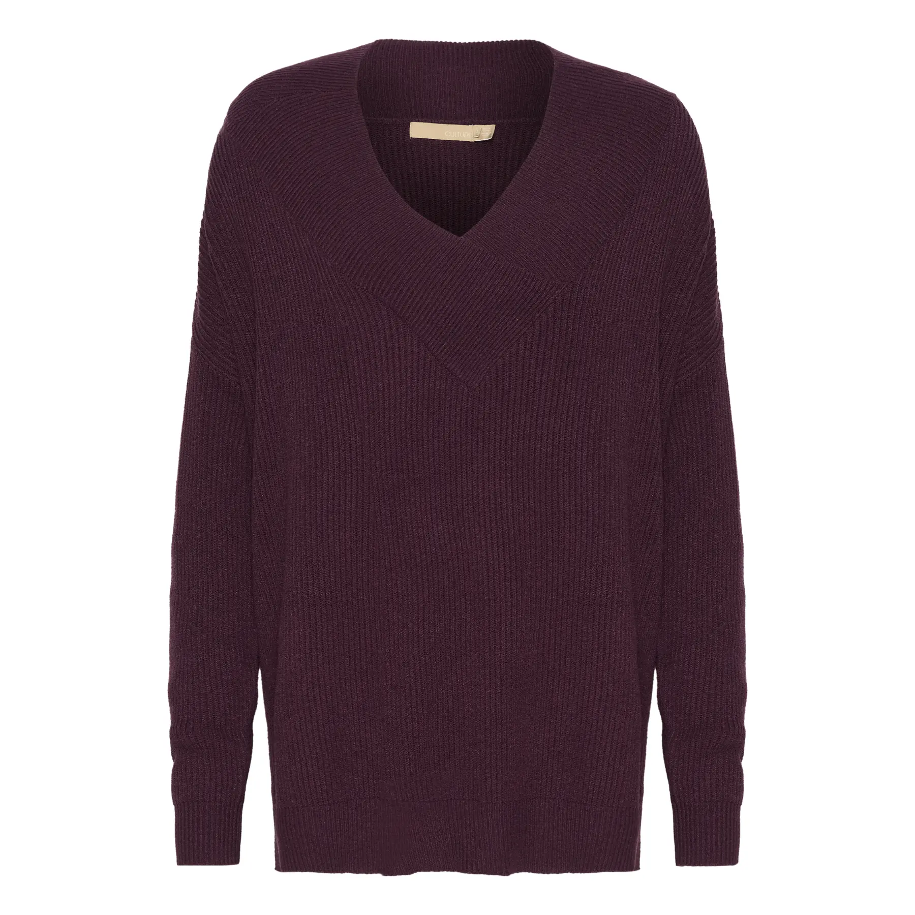 Culture Women's Purple V-Neck Pullover Olivia