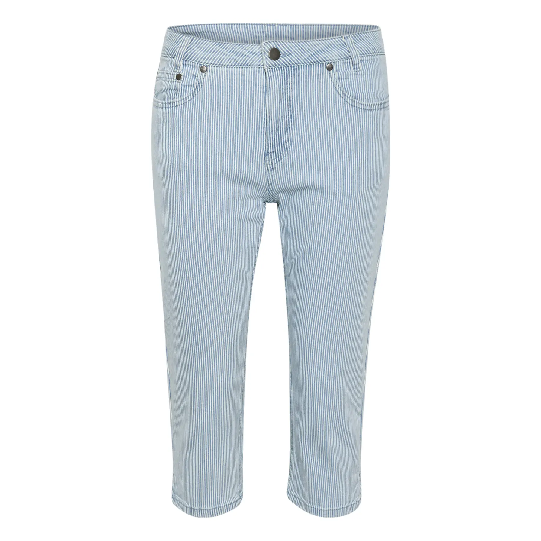Culture Women's Blue Trousers Milky Capri