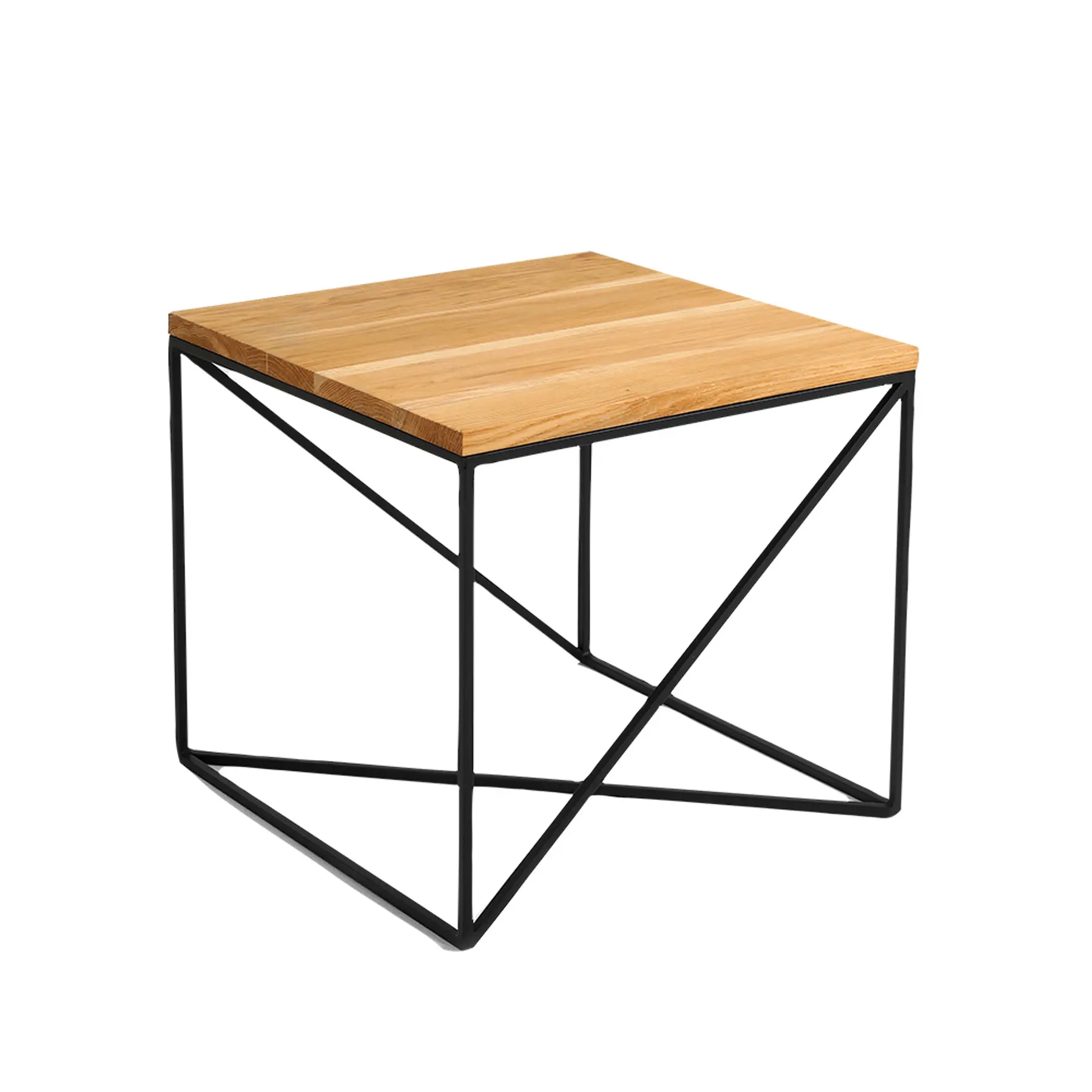 Massivholz-Couchtisch CUSTOM FORM Memo 50 cm