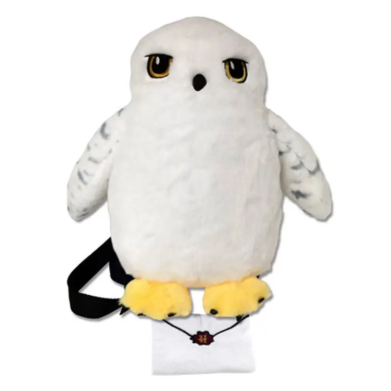 Cyp Brands Unisex White Plush Backpack Harry Potter Hedwig