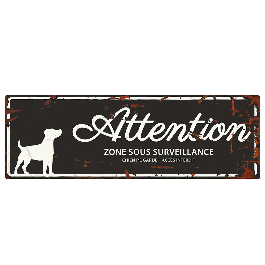 Panneau d'affichage d'avertissement D&D Home Square Dachshund F