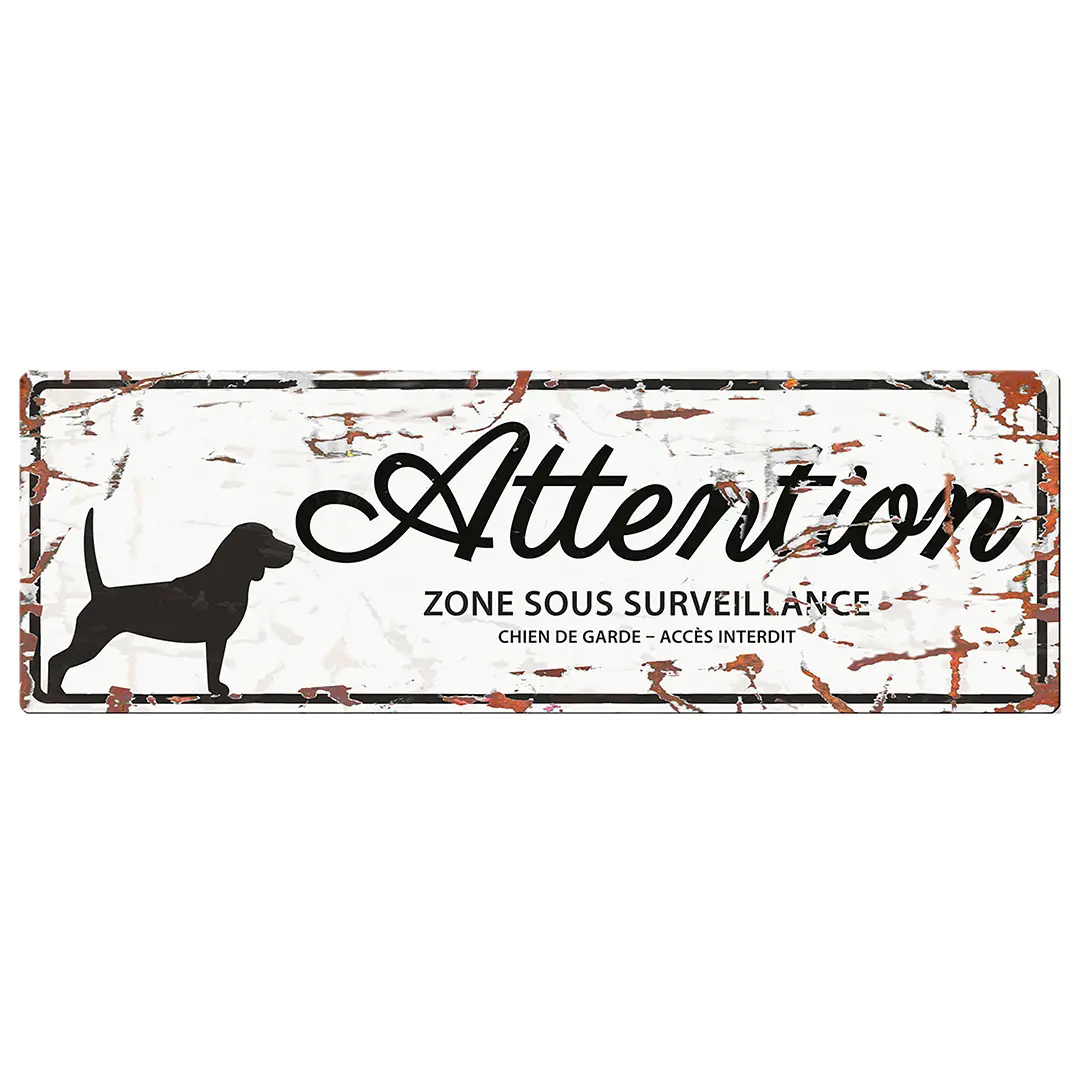Panneau d'affichage d'avertissement D&D Home Square Jack Russel F