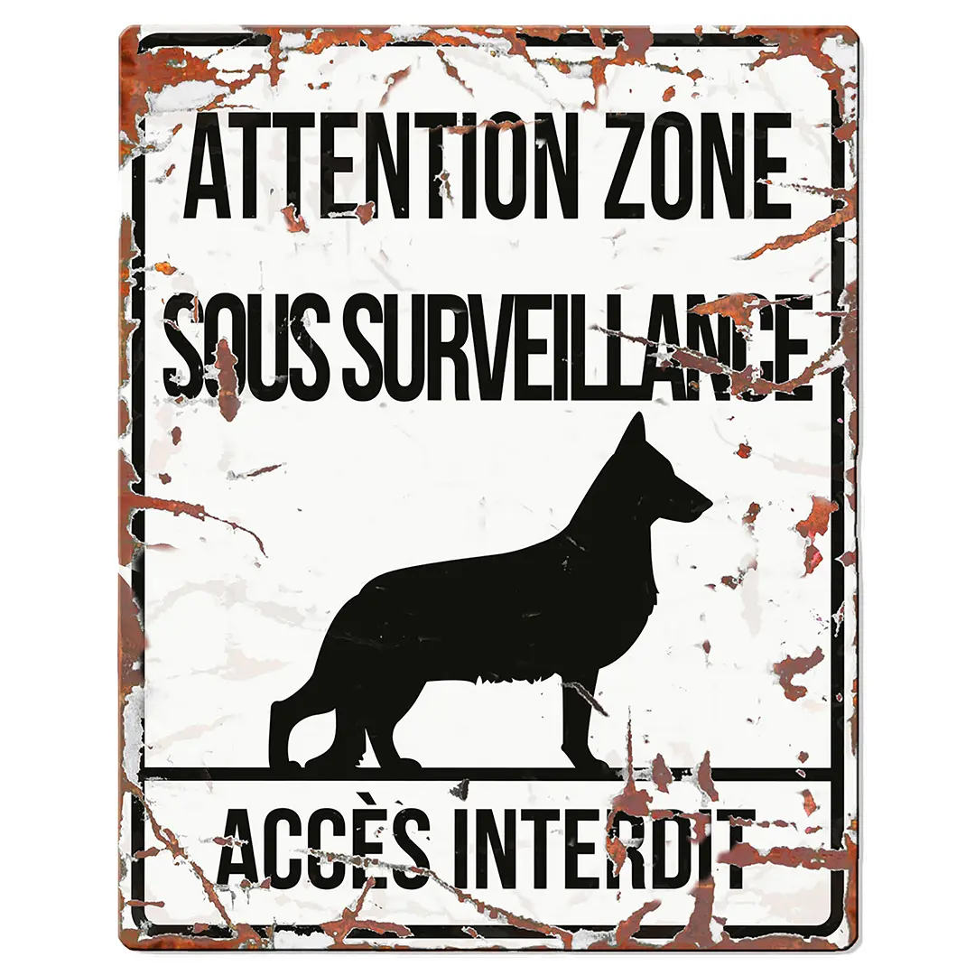 Panneau d'affichage d'avertissement D&D Home Square German S. F
