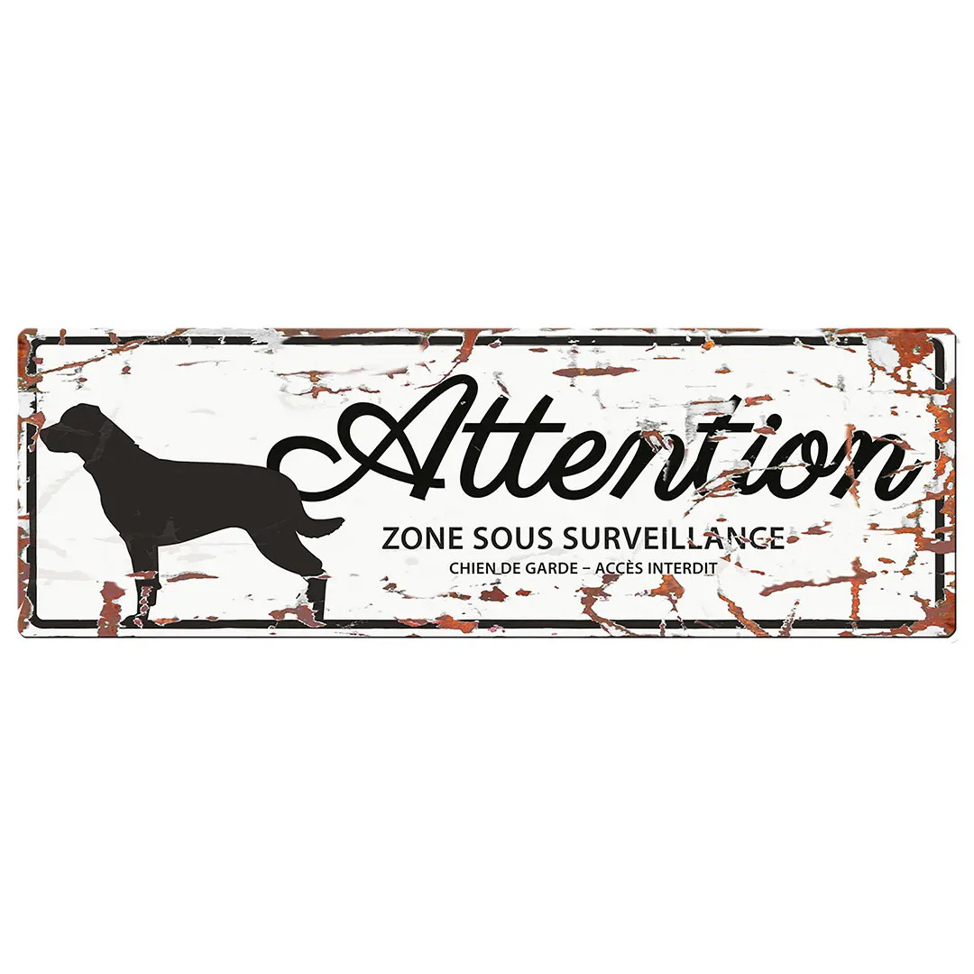 Panneau d'affichage d'avertissement D&D Home Rottweiler F