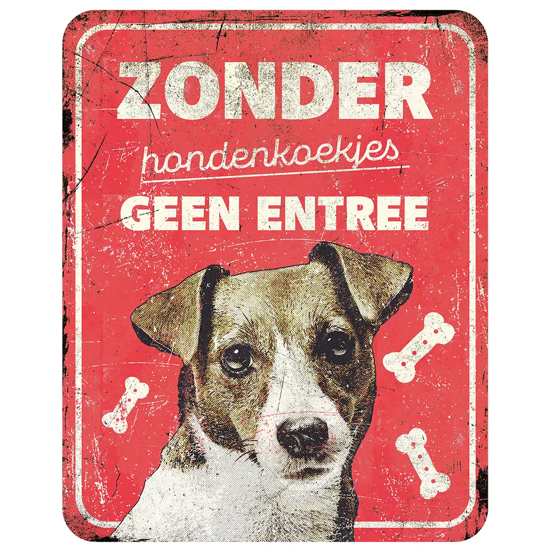 Panneau d'avertissement jack russel fr D&D Home