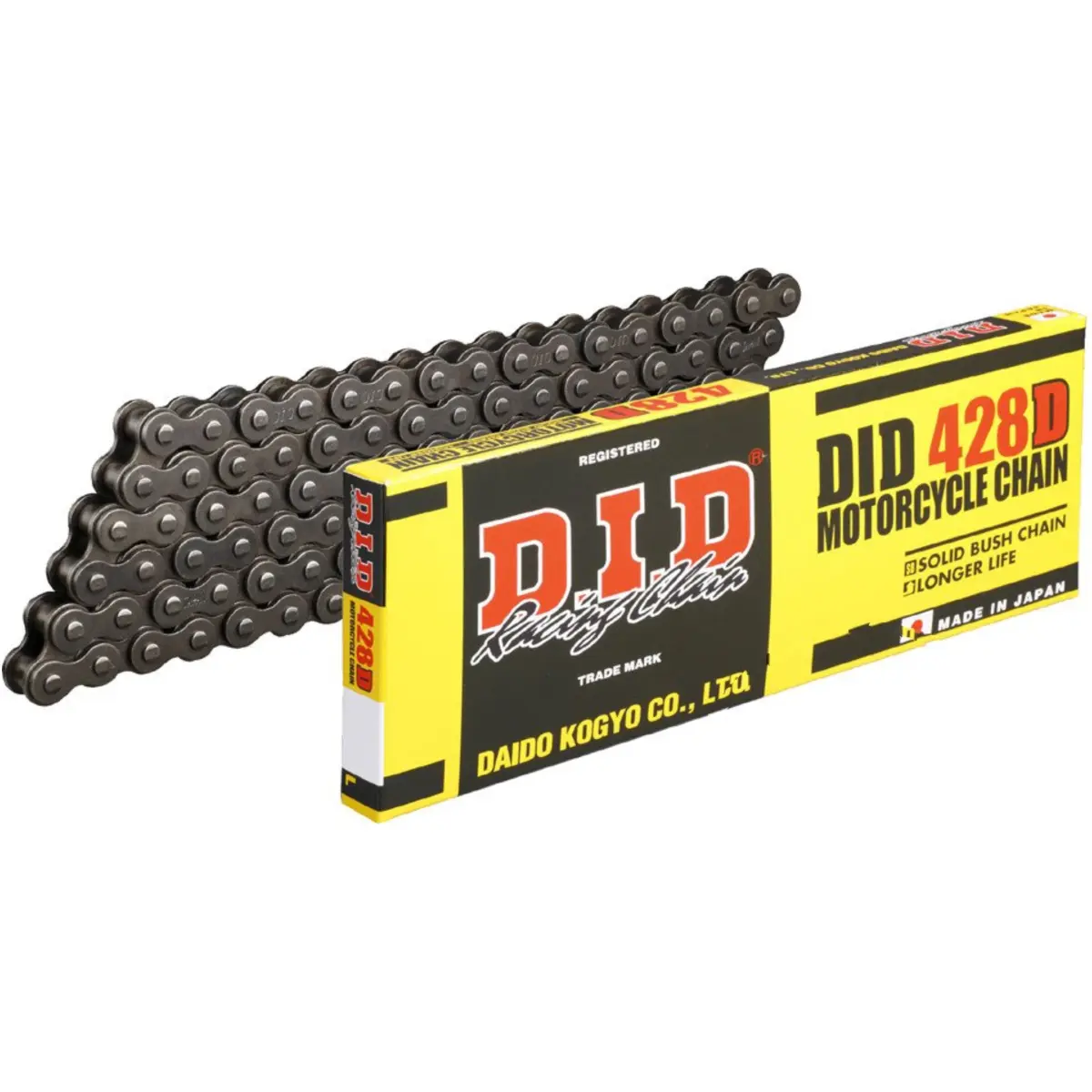 Rollenkette Motorrad D.I.D 428D(B&B) X 122 Mail. Rj