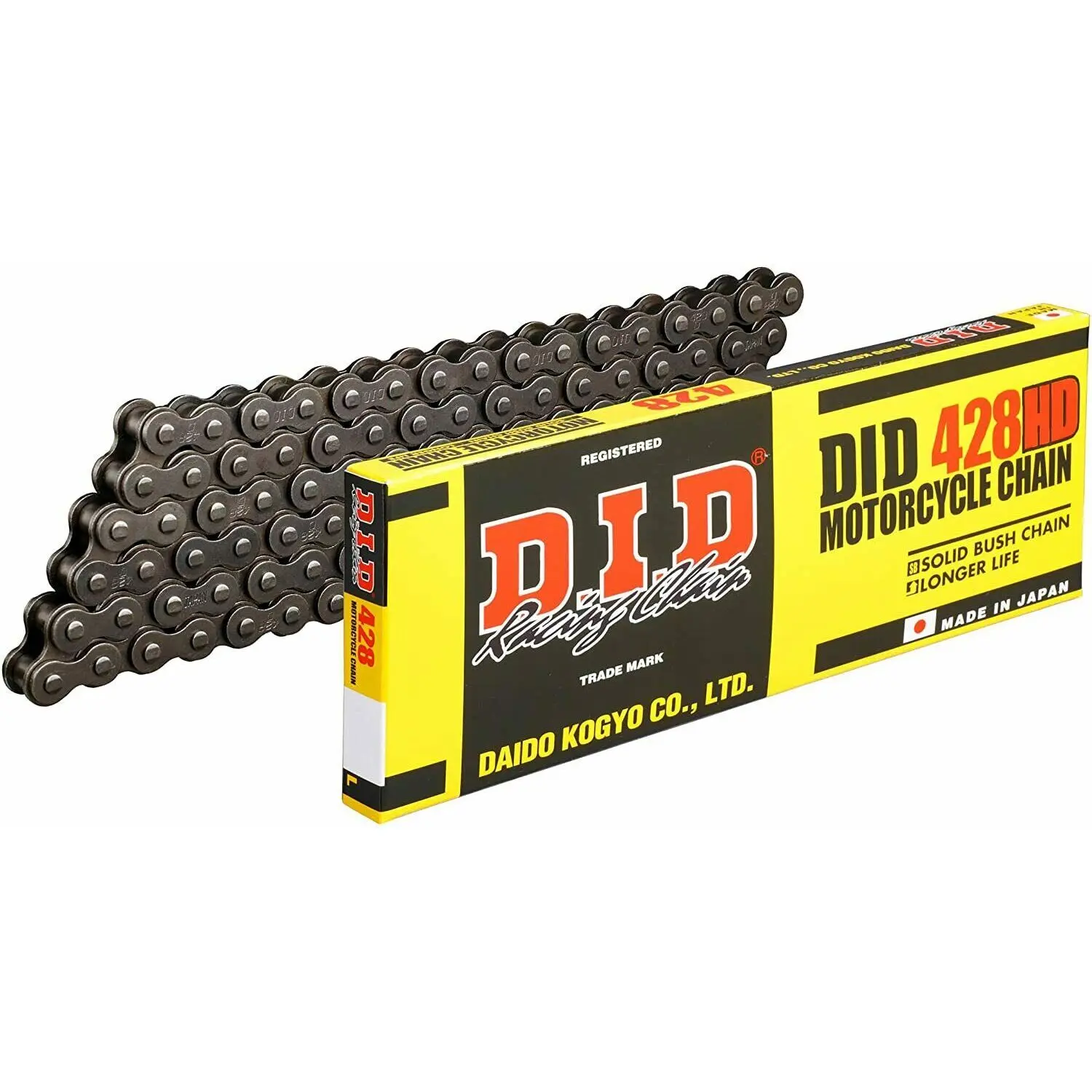 Rollenkette Motorrad D.I.D 428Hd(B&B) X 124 Mail. Rj