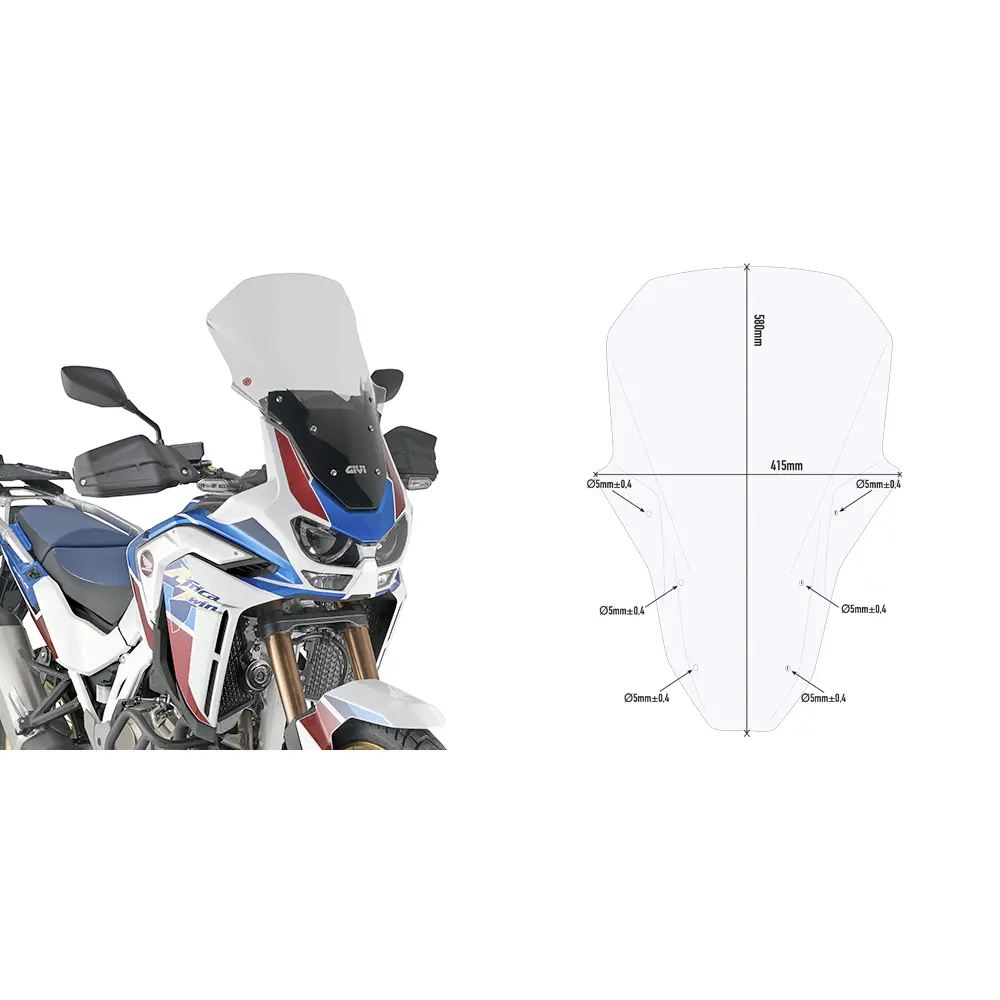 Bulle Motorrad Givi Honda Crf 1100l Africa Twin Adventure Sports (2020)