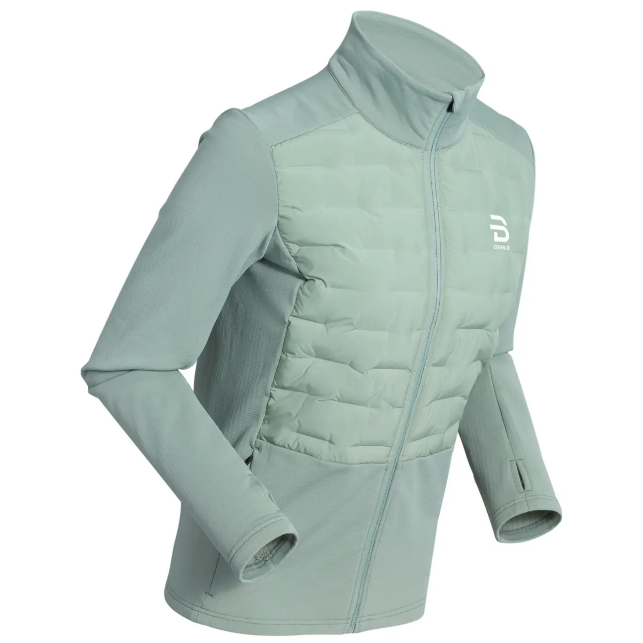 Damen Steppjacke mit Reißverschluss Daehlie Sportswear - Farbe: Vert