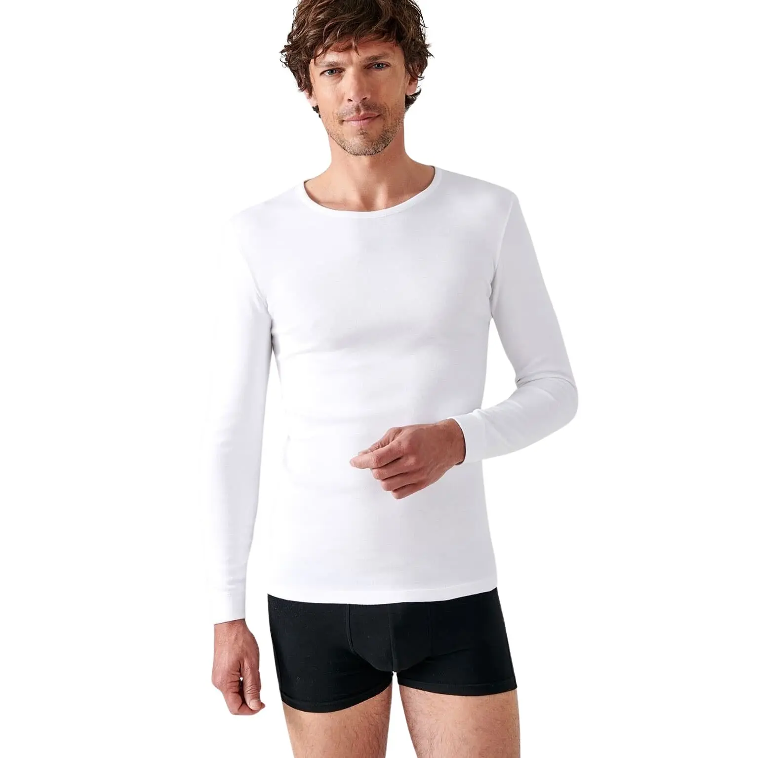 T-shirt maniche lunghe con scollo rotondo Damart Thermolactyl