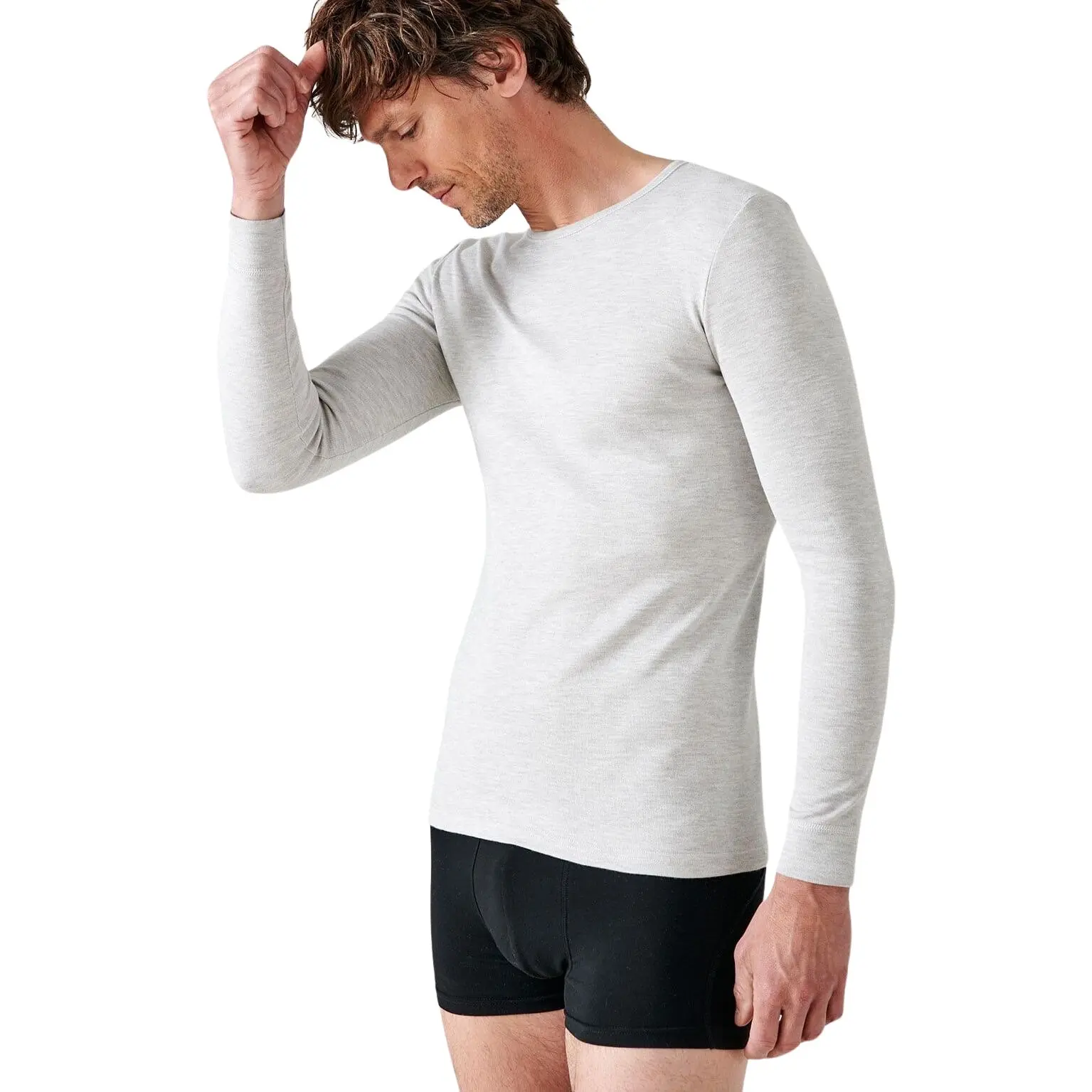 T-shirt maniche lunghe con scollo rotondo Damart Thermolactyl