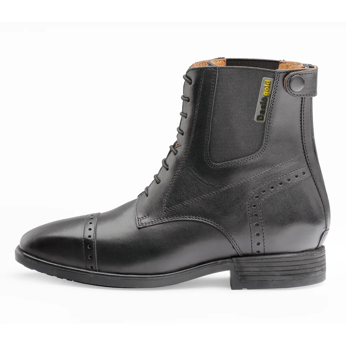 Leather boots with elastic laces Daslö