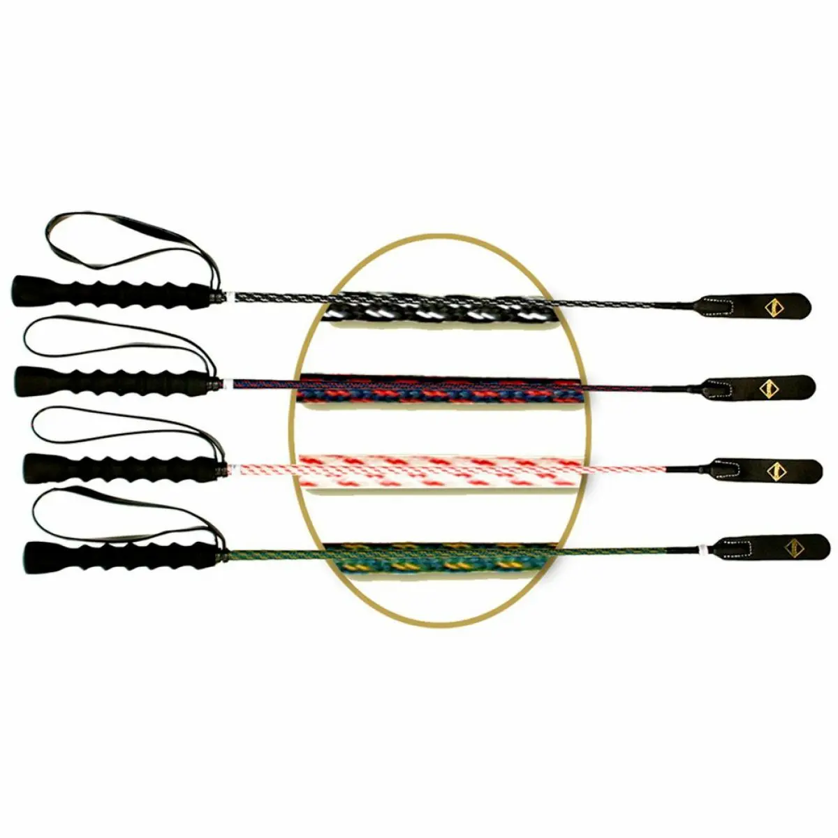Two-tone synthetic whip Daslö