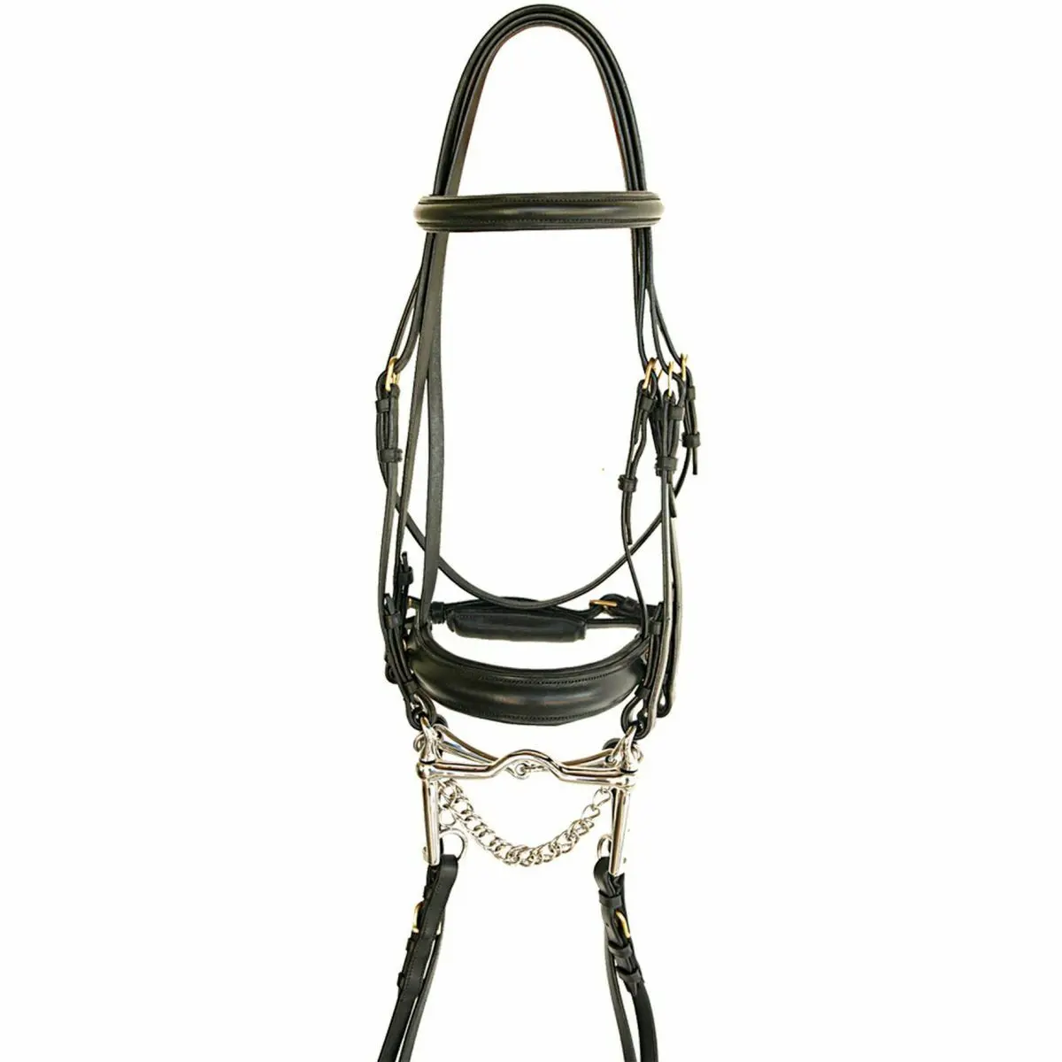 Horse bridles in padded leather Daslö