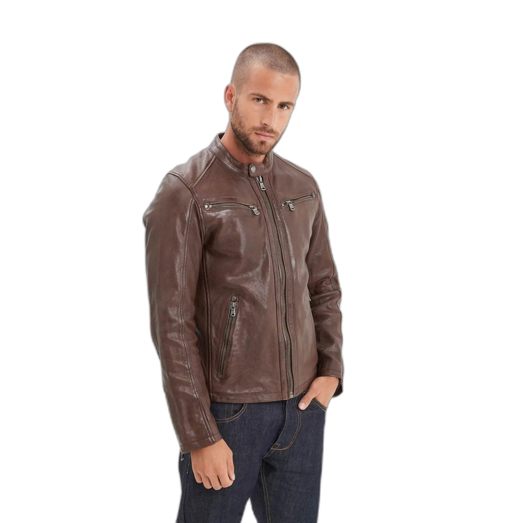 Giacca in pelle Iron & Resin Gafino Lamb Vita