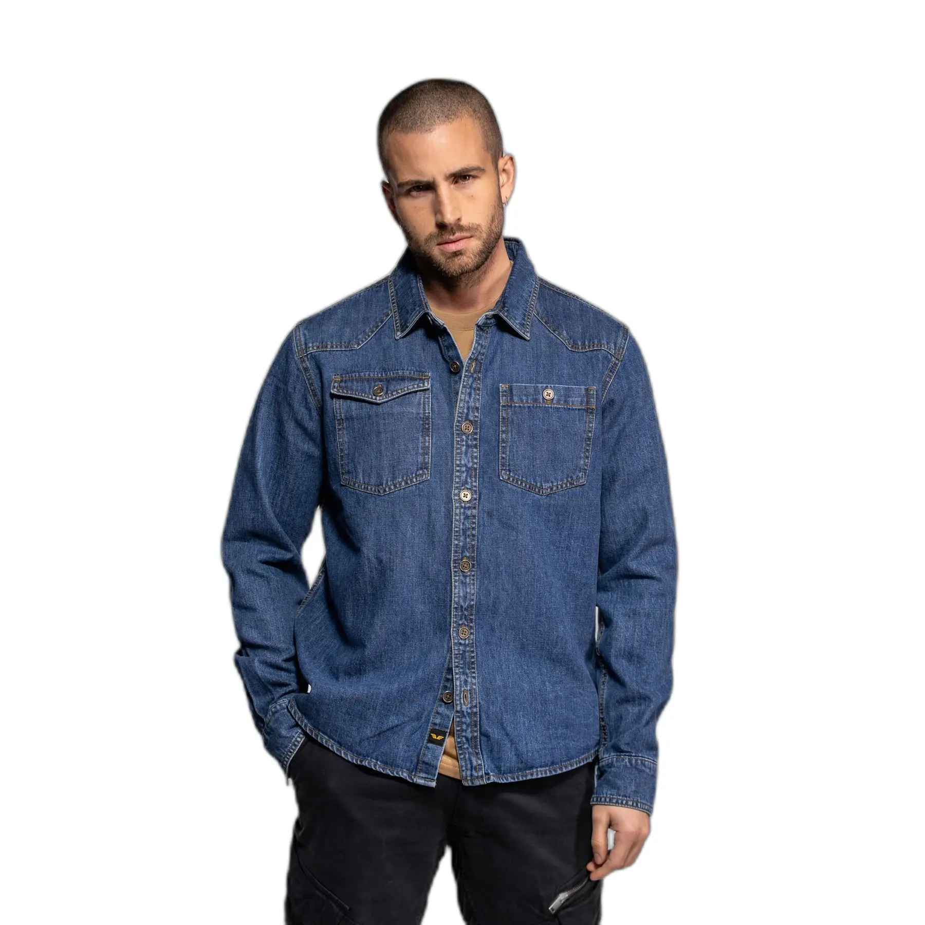 Camicia in denim a maniche lunghe Daytona 73 Pueblo