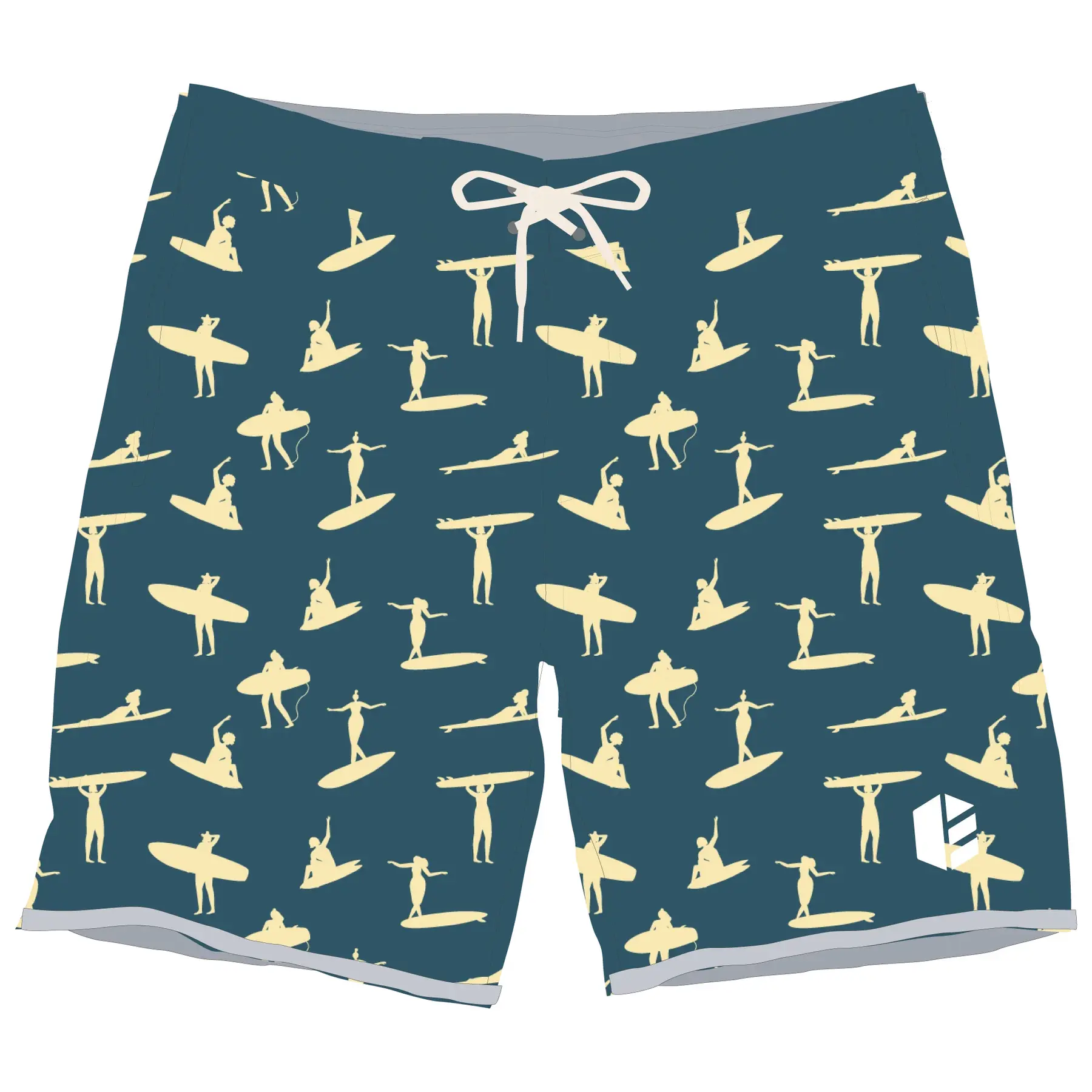 Zwemshorts voor babyjongens DCK Boardshorts Surfers
