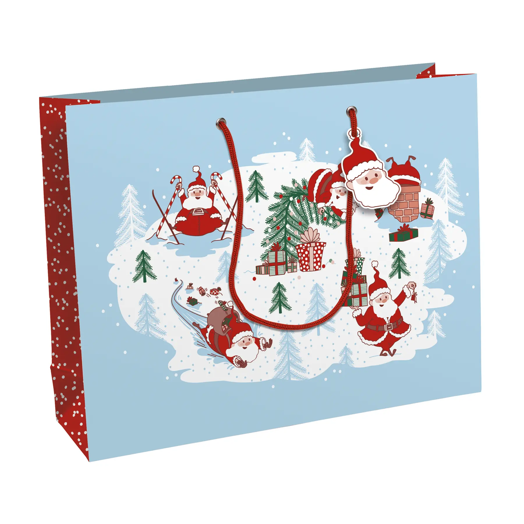 Sacchetto regalo babbo natale Décopatch Excellia