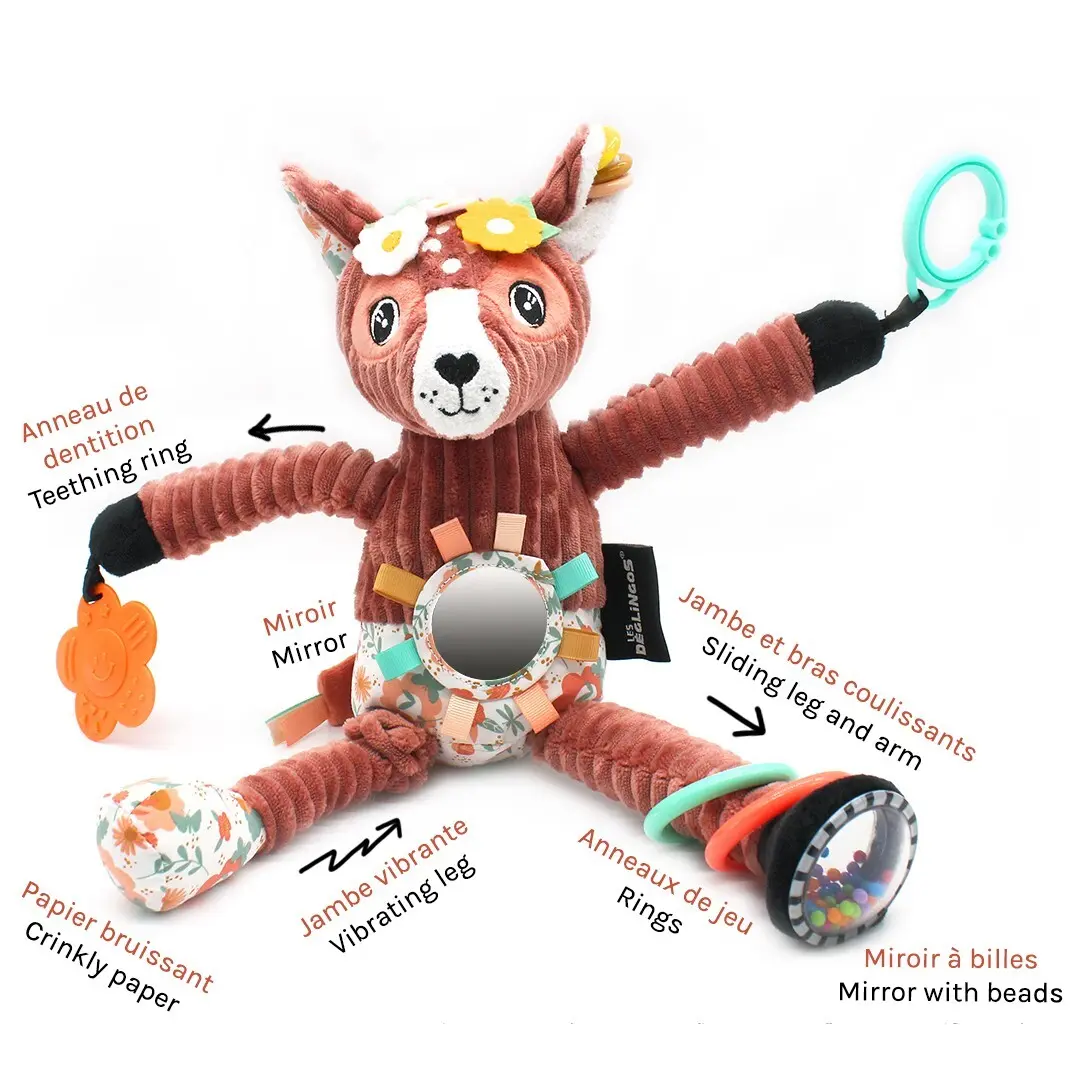 Peluche Deglingos D'Activites Nomade Melimelos La Biche Peluche Deglingos D'Activites Nomade Melimelos La Biche