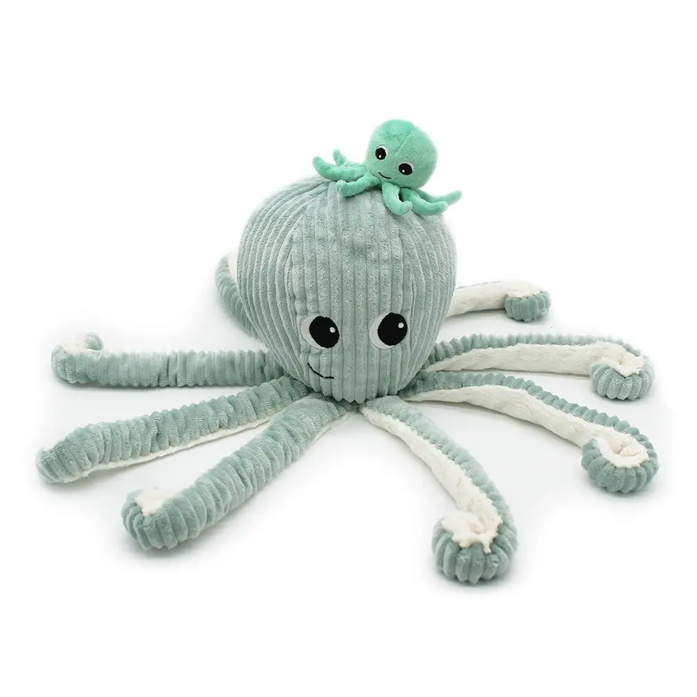 Plüschtier Deglingos Ptipotos Pieuvre Maman/Bebe