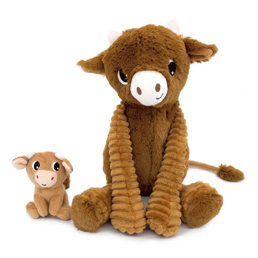 Plüschtier Deglingos Ptipotos Vache Maman/Bebe