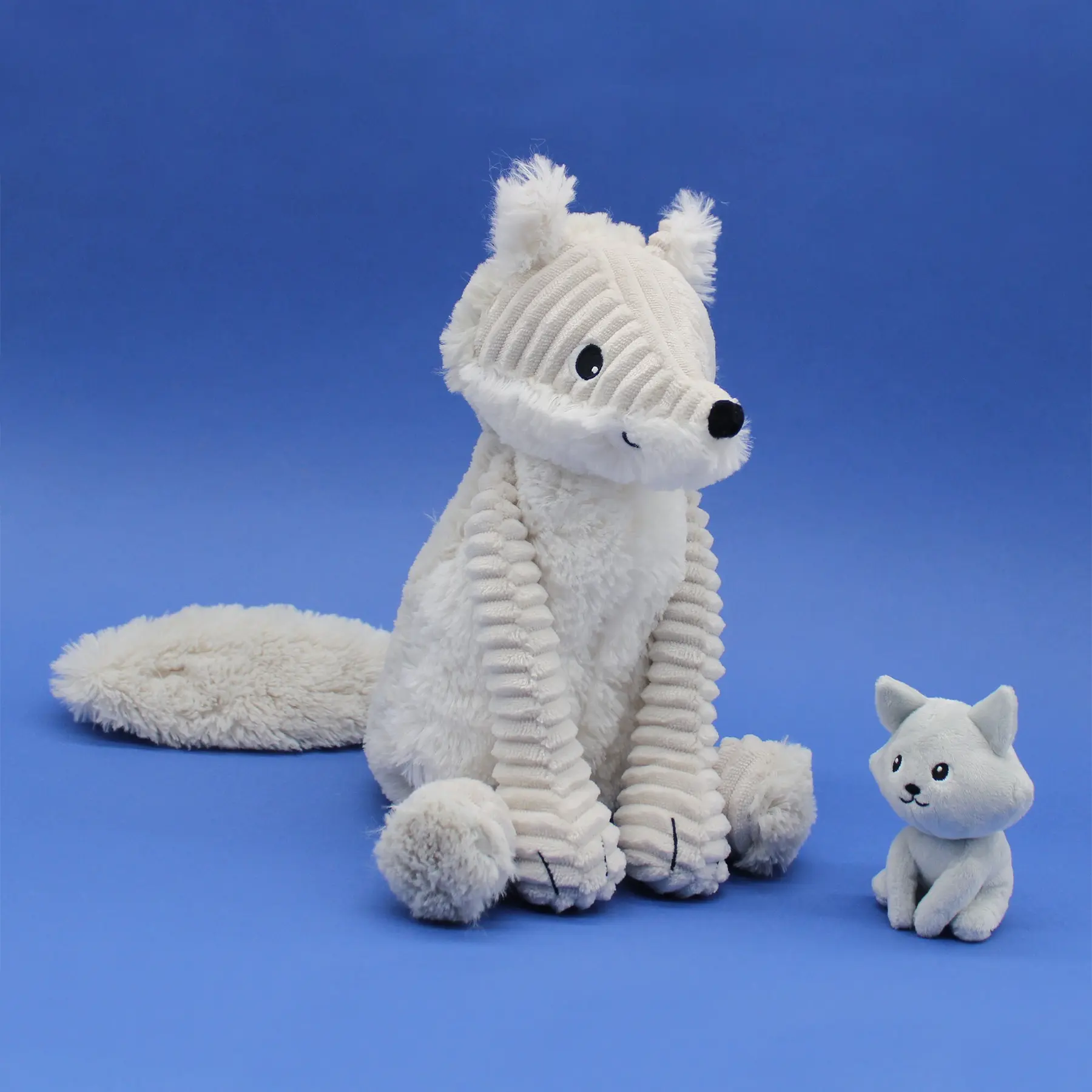 Plüschtier Deglingos Ptipotos Renard Arctique Maman/Bebe