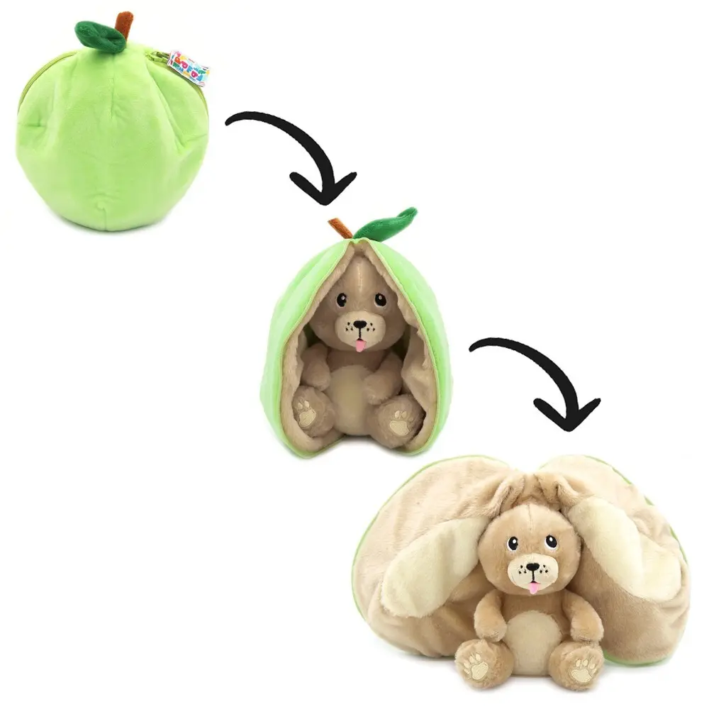Plüschtier Deglingos Flipetz Veggies Chien Pomme