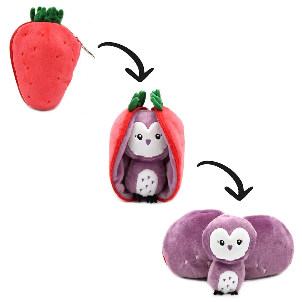 Plüschtier Deglingos Flipetz Veggies Chouette Fraise