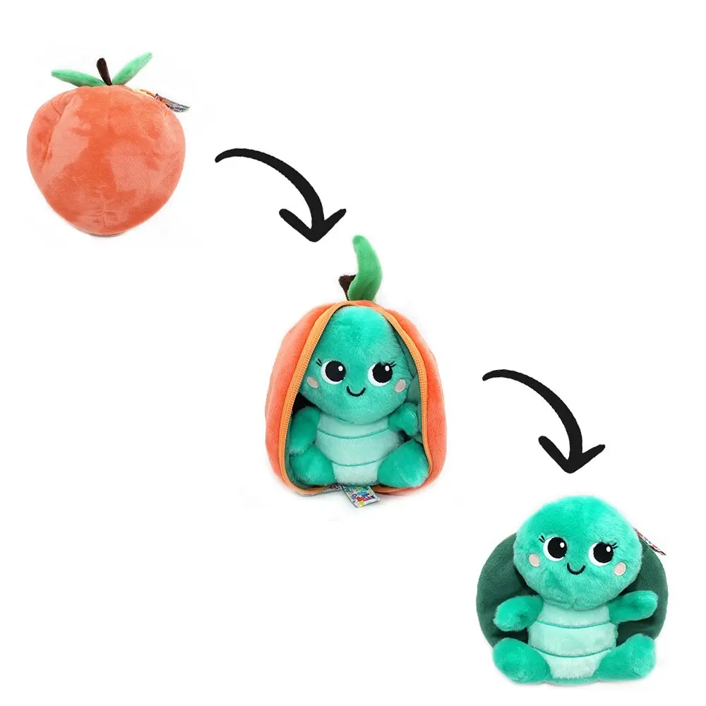 Plüschtier Deglingos Flipetz Veggies Tortue Peche