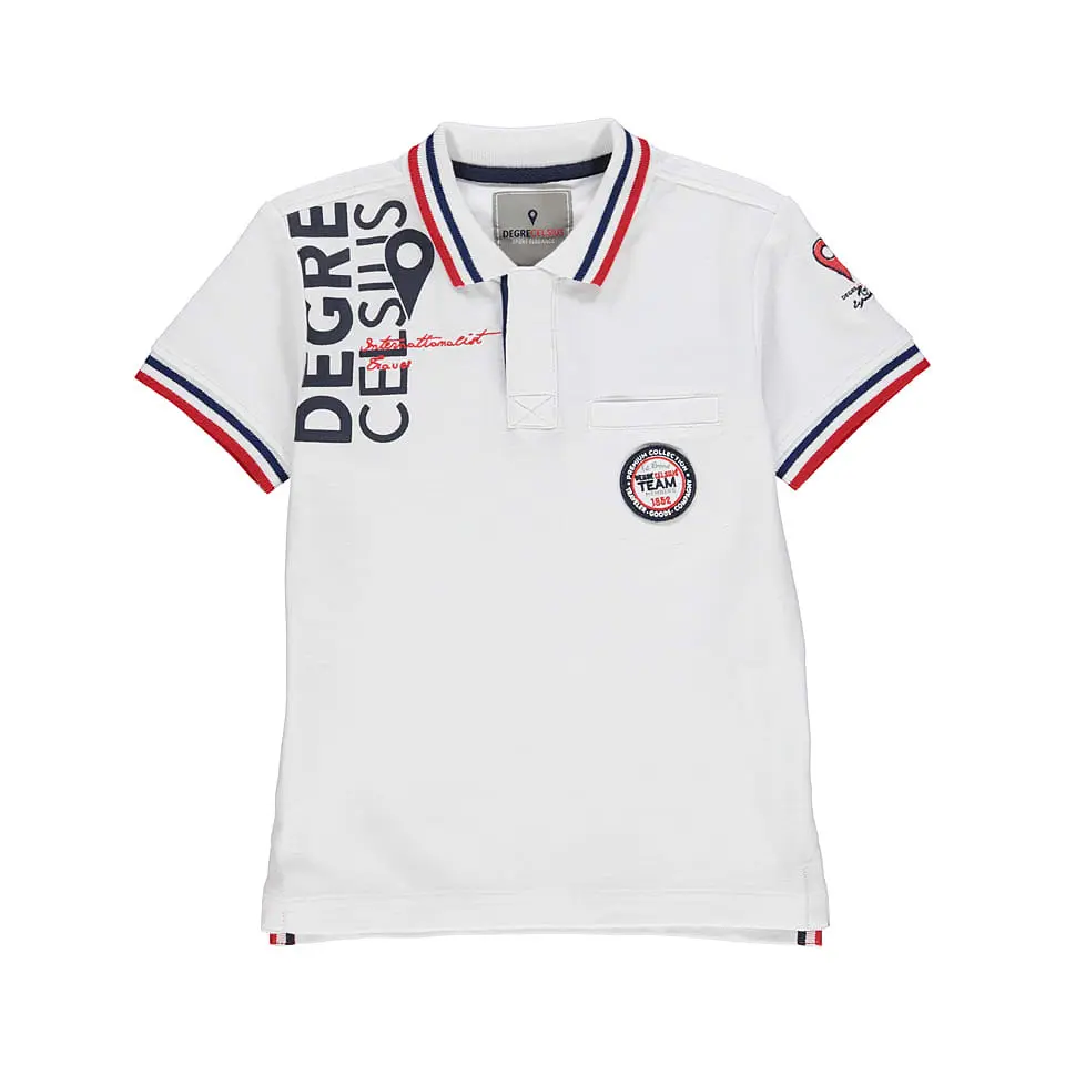 Kurzärmeliges Polo-Shirt Kind Degré Celsius
