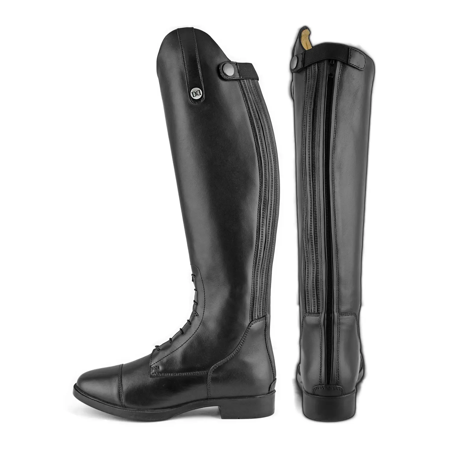 Riding boots with lace/zip Derby