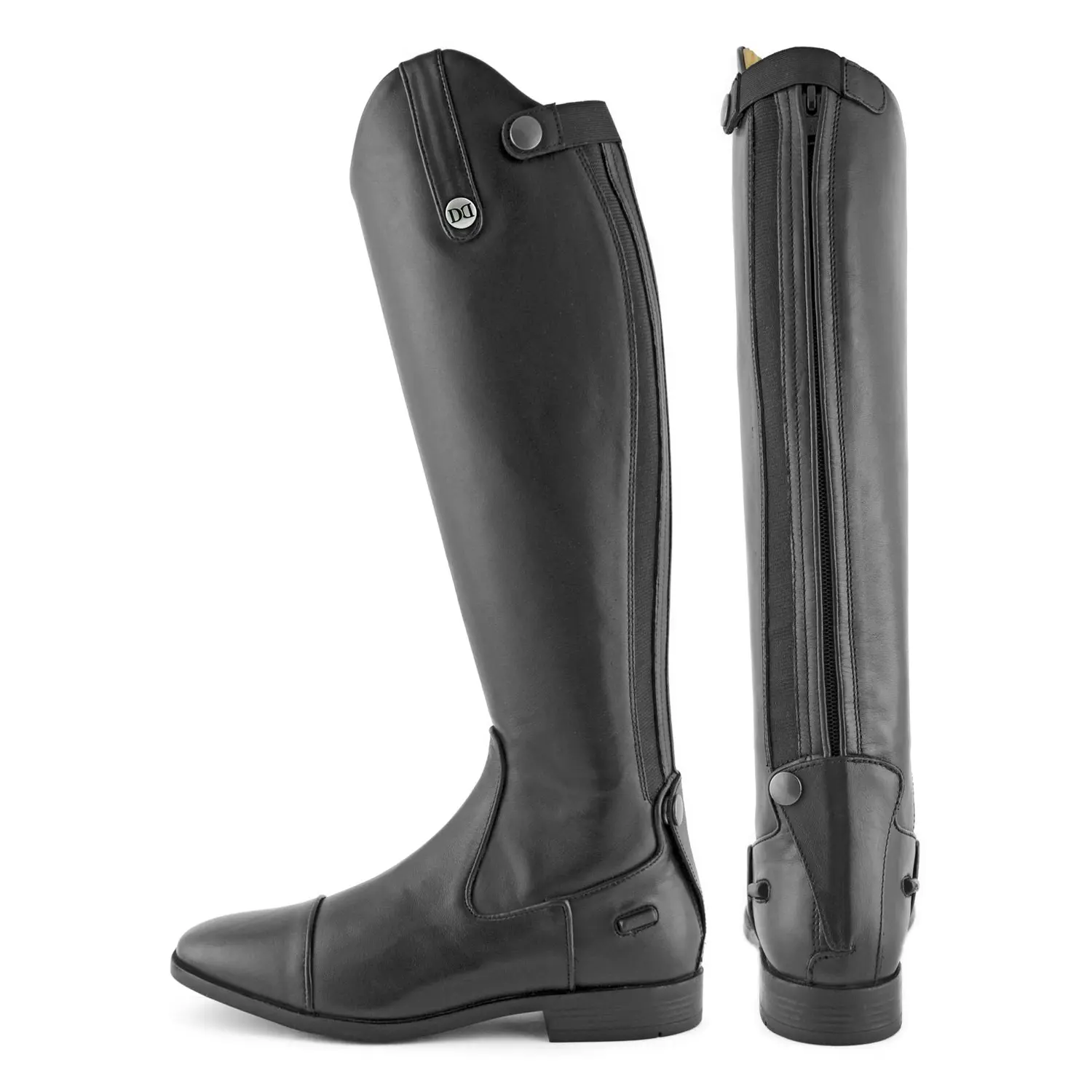 Glänzende Reitstiefel Derby