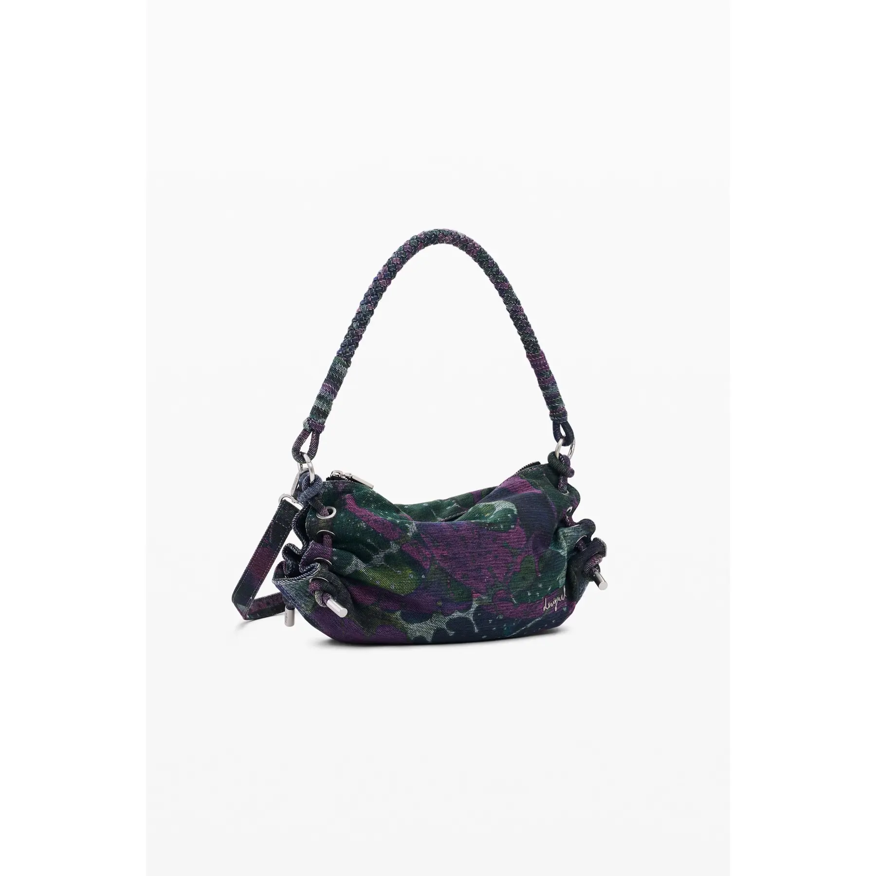 Desigual schoudertas Leafs Xela Crossbody Bag Magical Fuxia veelkleurig