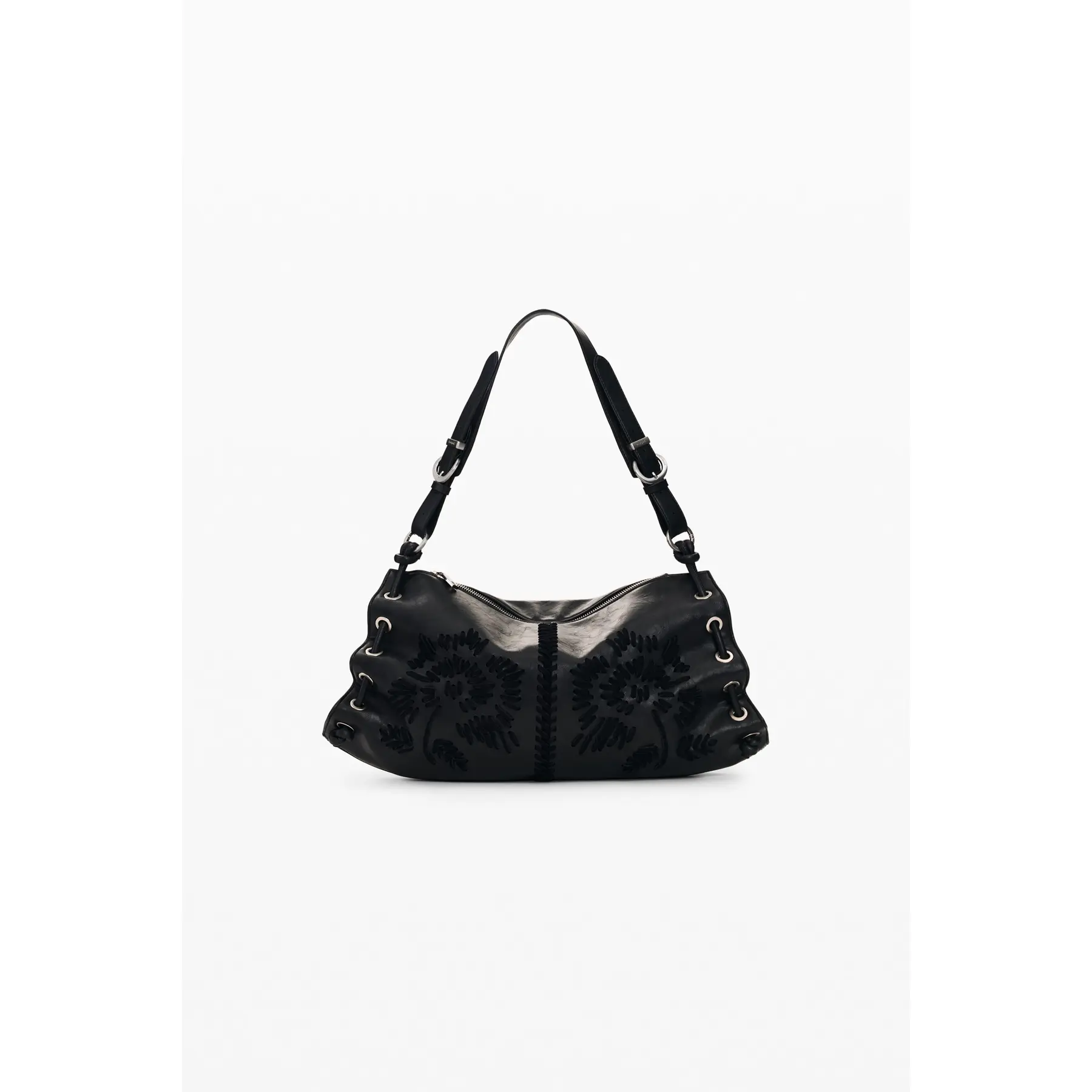Desigual Alisio Xela Shoulder Bag M Black - Image 2