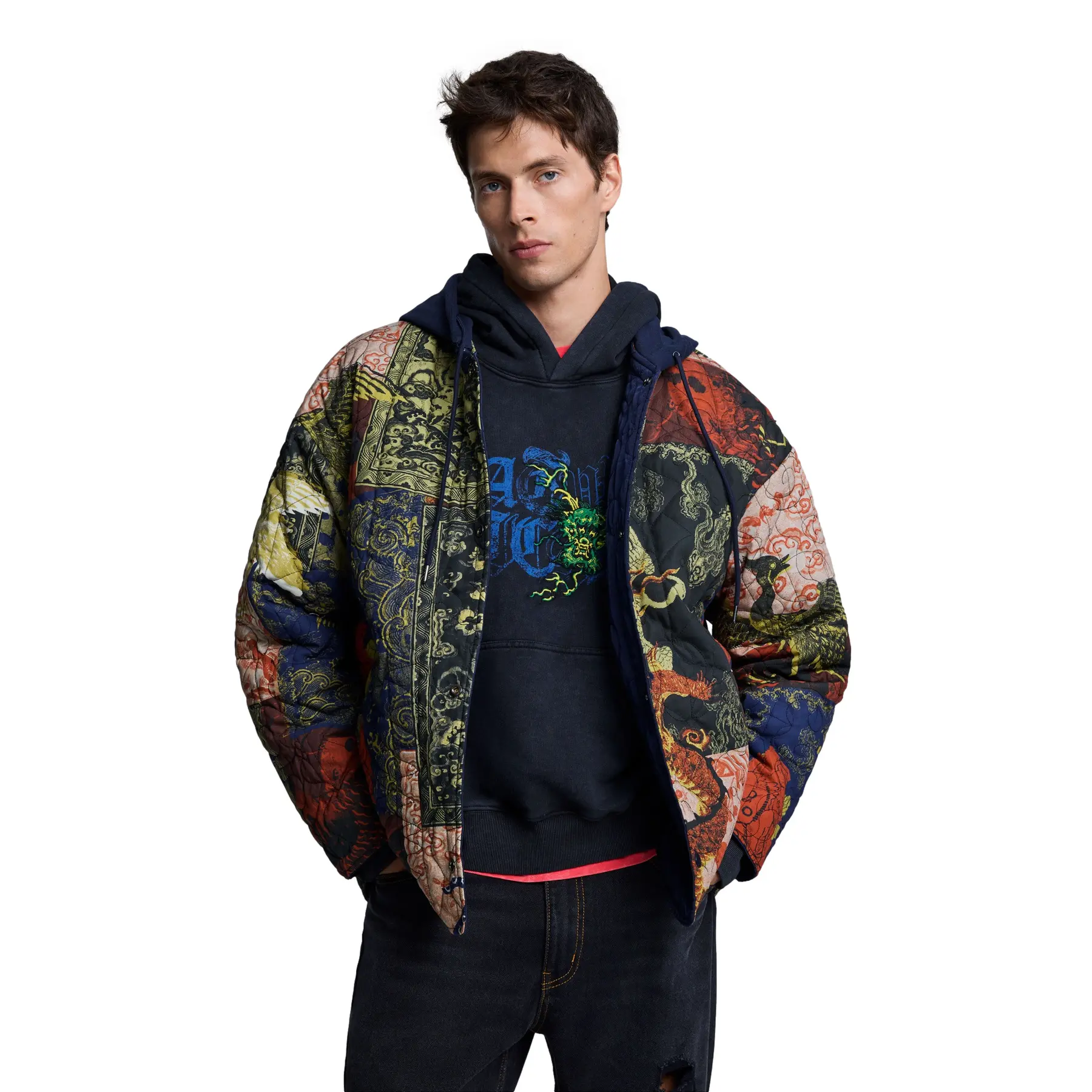 Giacca con cappuccio Desigual Japan