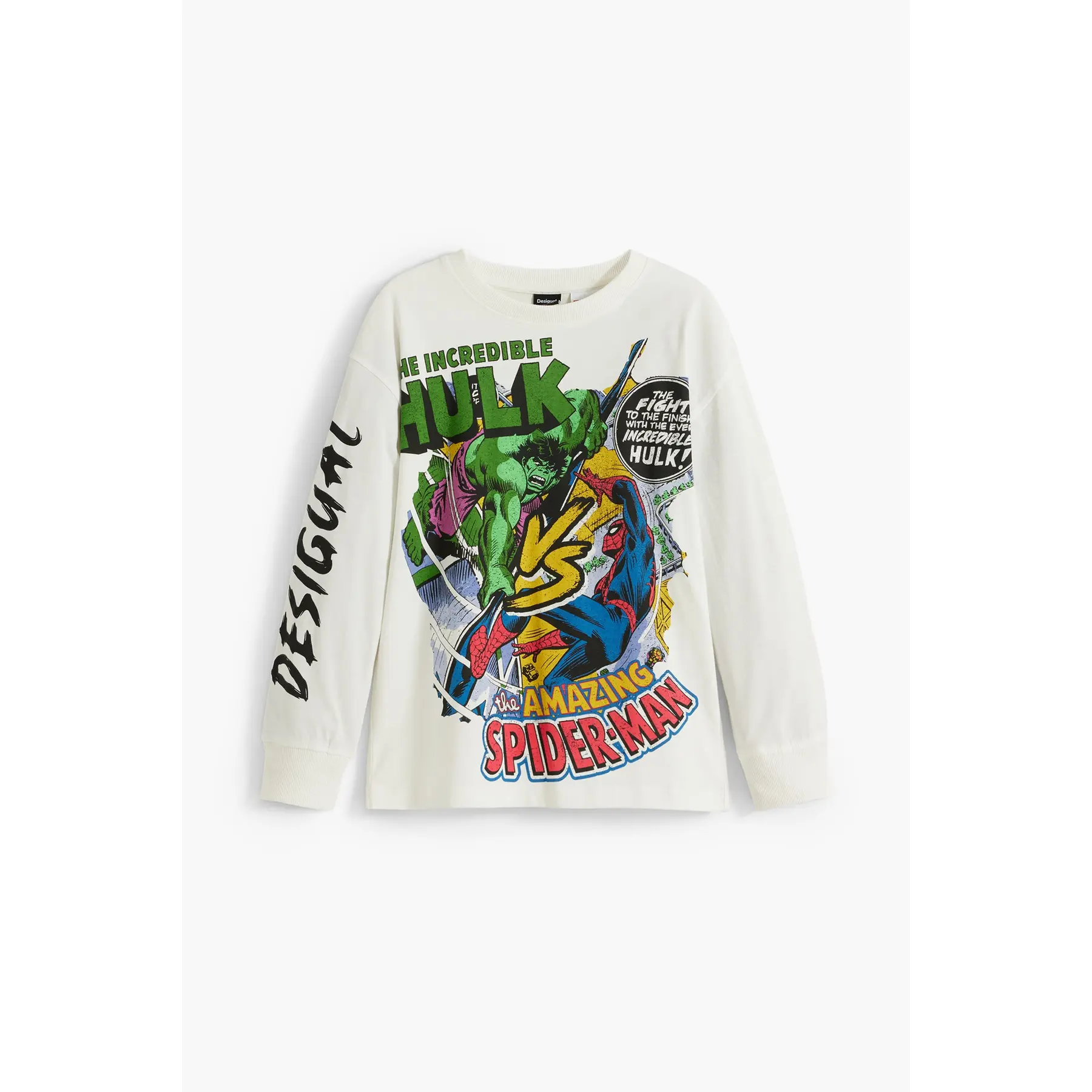 Maglietta a manica lunga per bambini Desigual Incredible Marvel