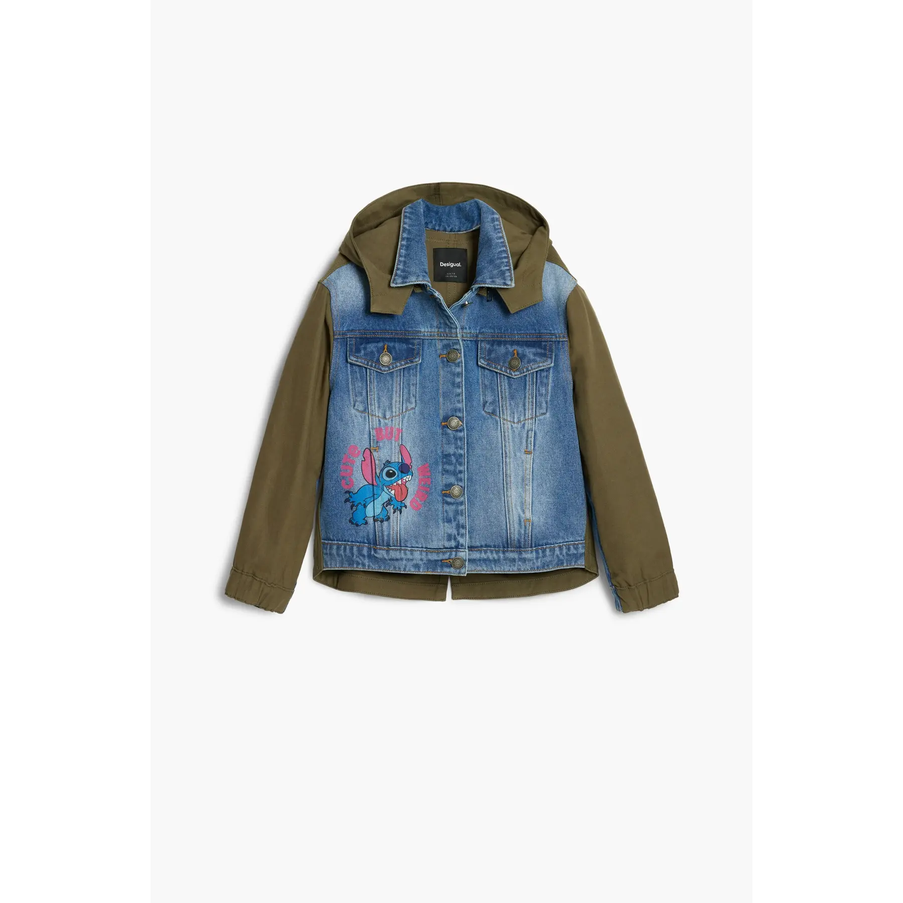 Giacca di jeans da ragazza Desigual Fun Lilo & Stitch