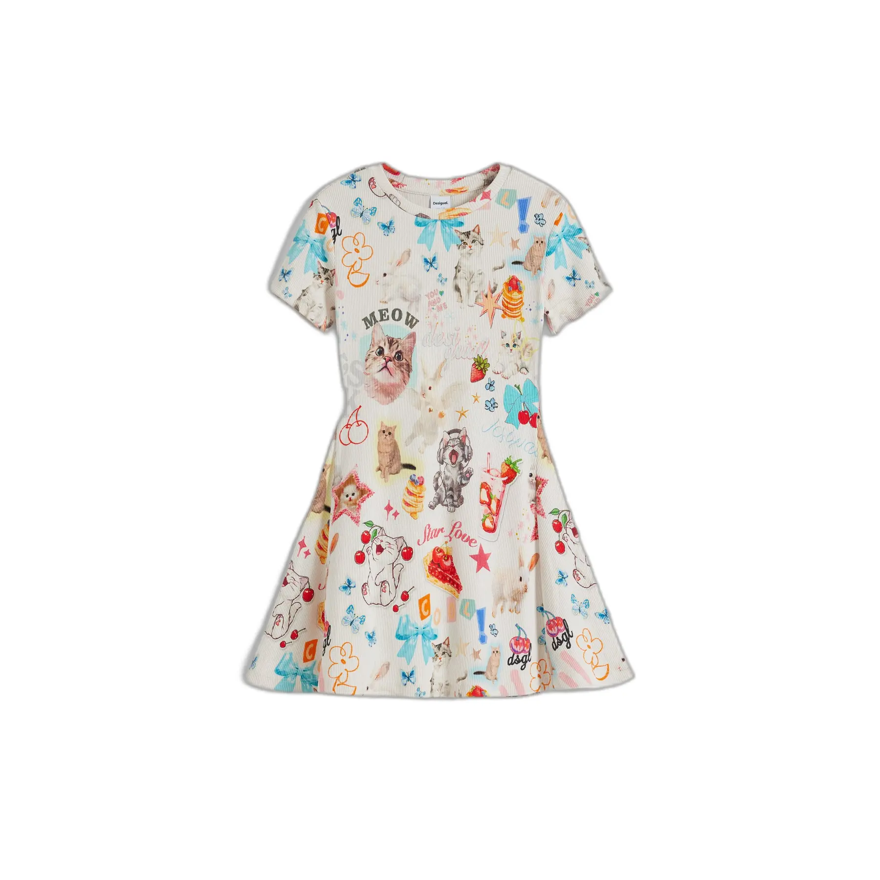 Vestito da bambina Desigual Cats