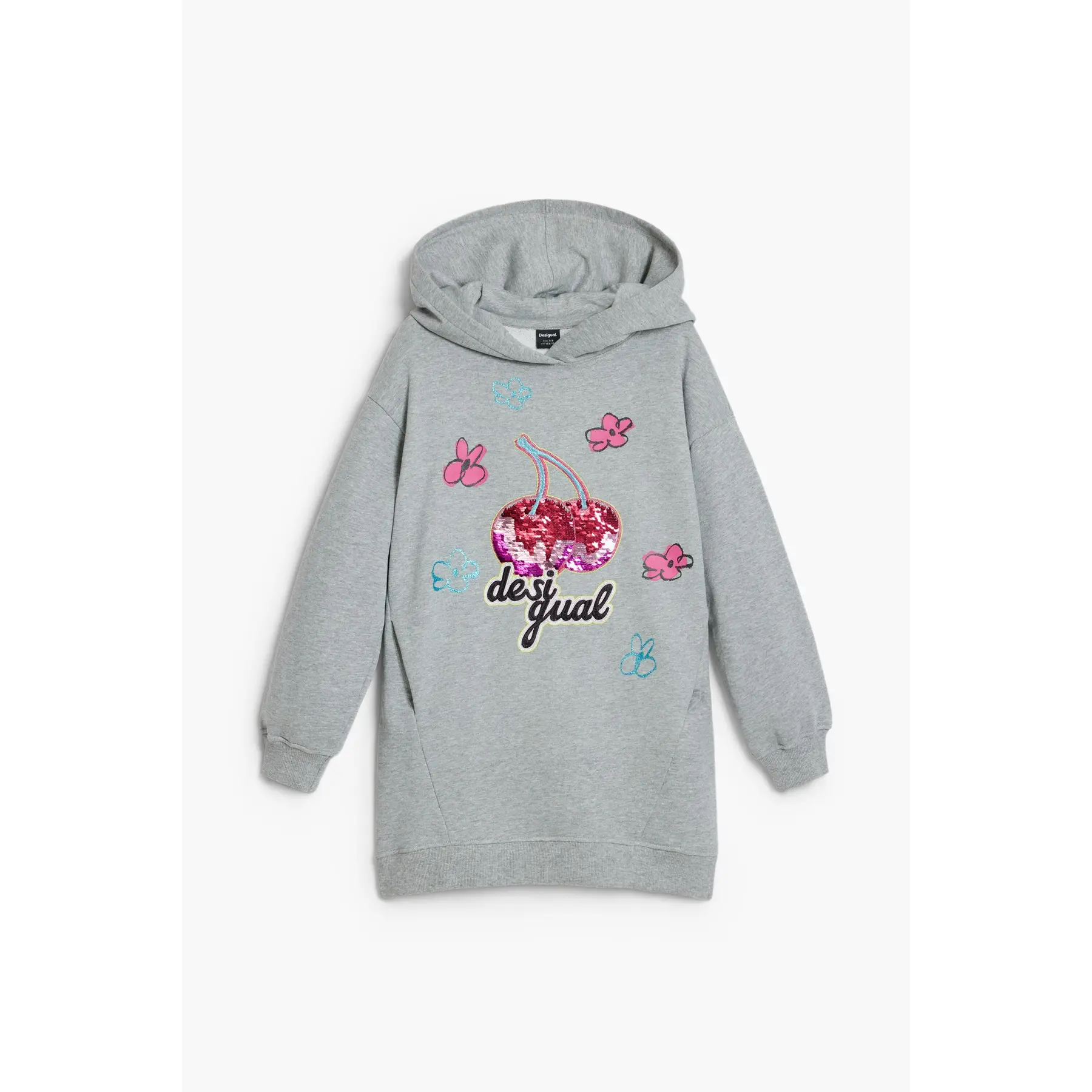 Vestito in felpa per bambina Desigual Cherries