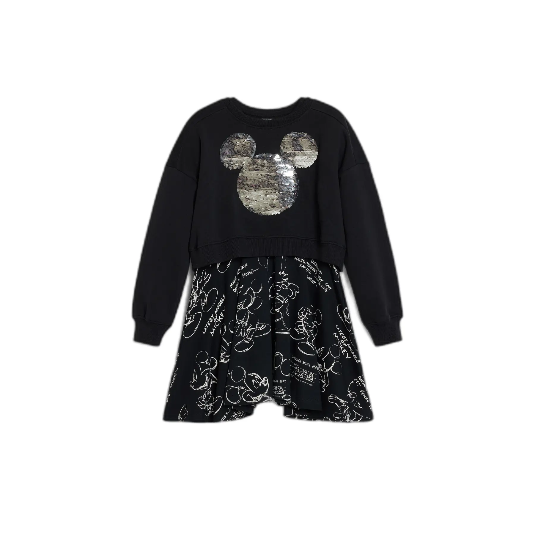 Vestito da bambina Desigual Mickey Sequins