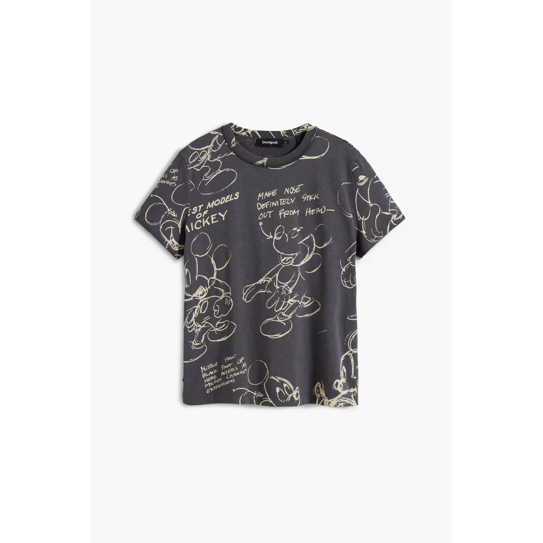 T-shirt da donna Desigual Mickey Sketch