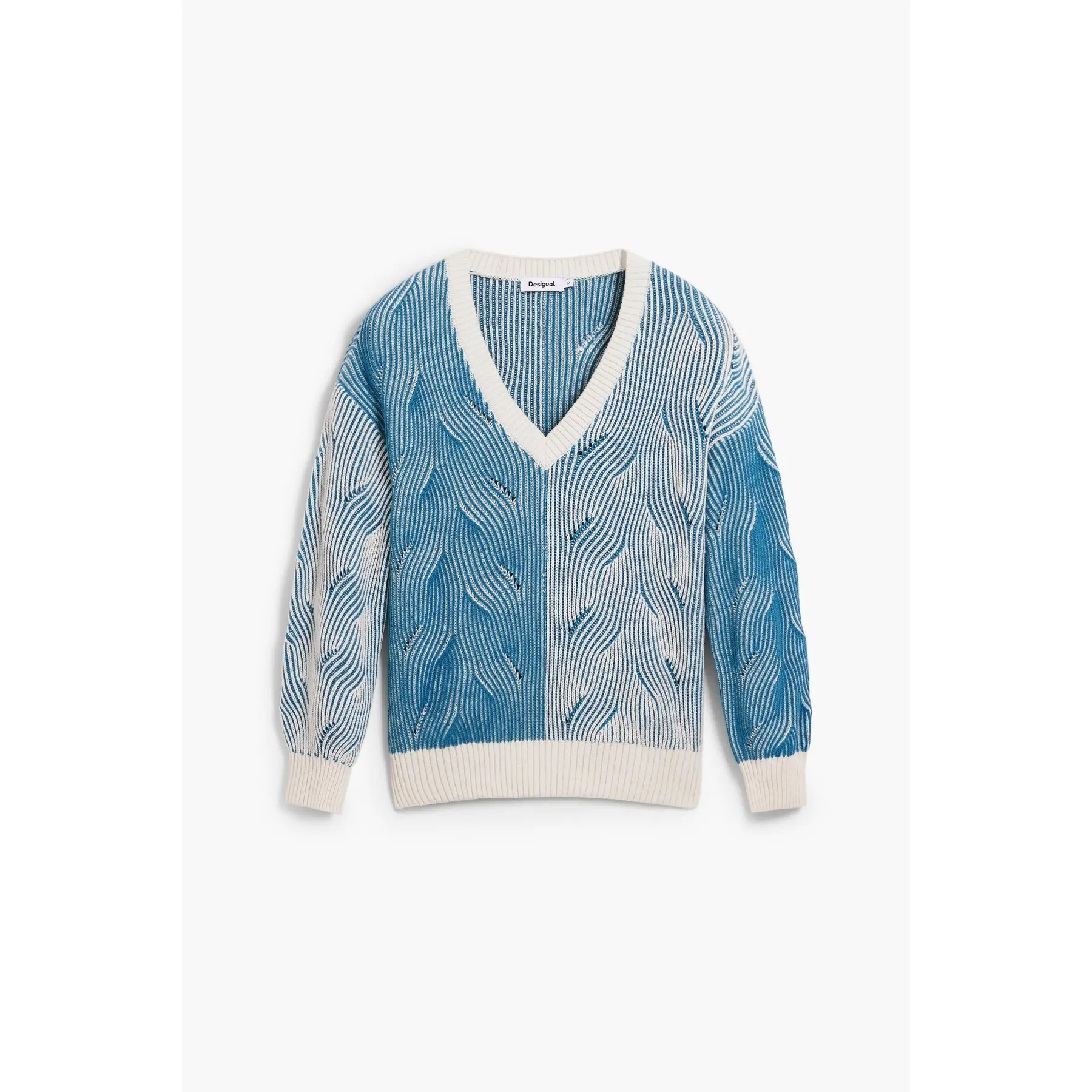 Damen V-Ausschnitt Pulli Desigual Bristol
